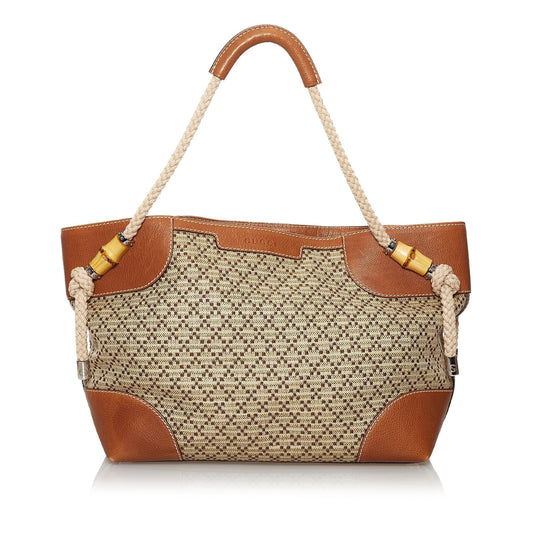 Gucci Diamante Maui SHG Canvas Brown Tote Bag