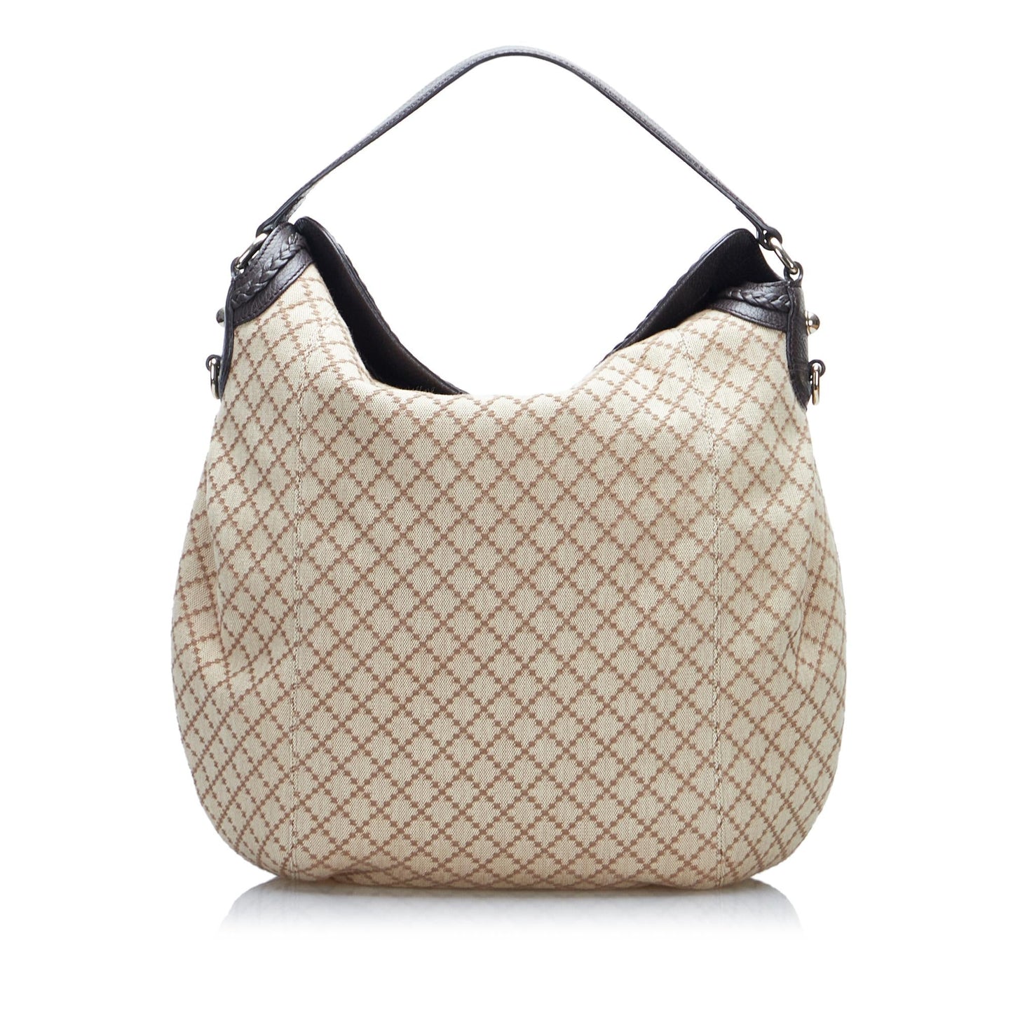 Gucci Diamante SHG-bftv3q Canvas Brown Satchel Bag