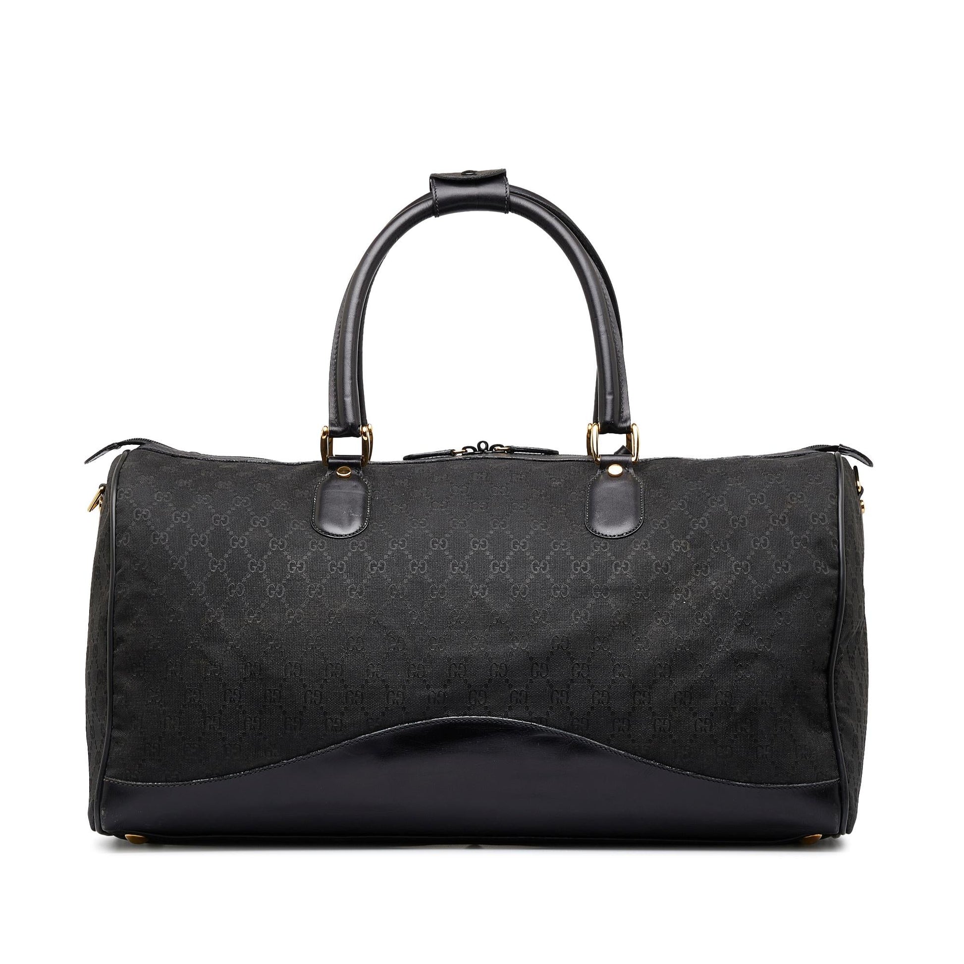 Gucci Diamante SHG-y7ADfm Canvas Black Satchel Bag