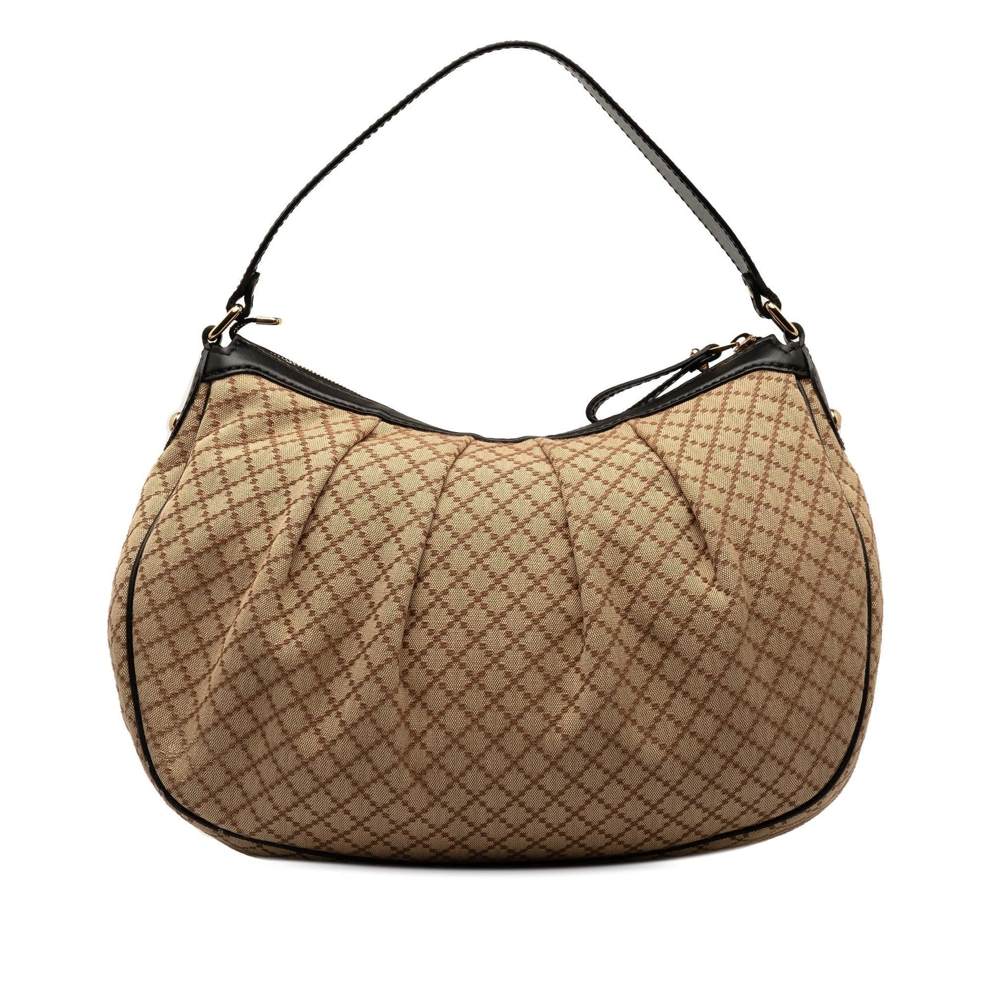 Gucci Diamante Sukey SHG-ama5i5 Canvas Calf Brown Shoulder Bag