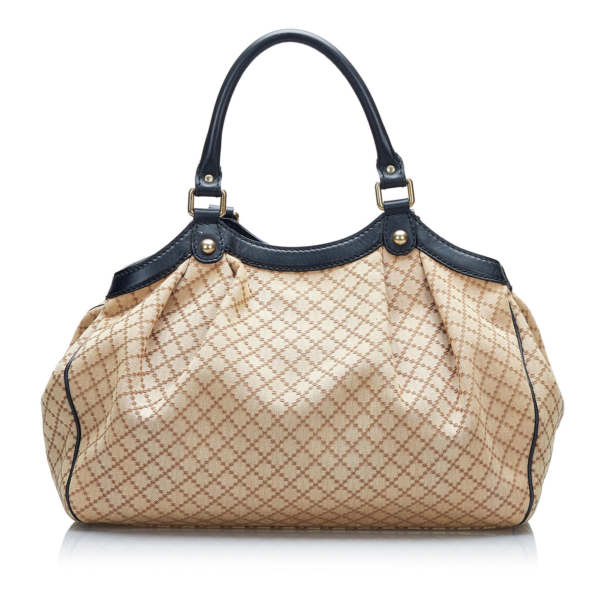 Gucci Diamante Sukey SHG-dyPEeA Canvas Brown Tote Bag
