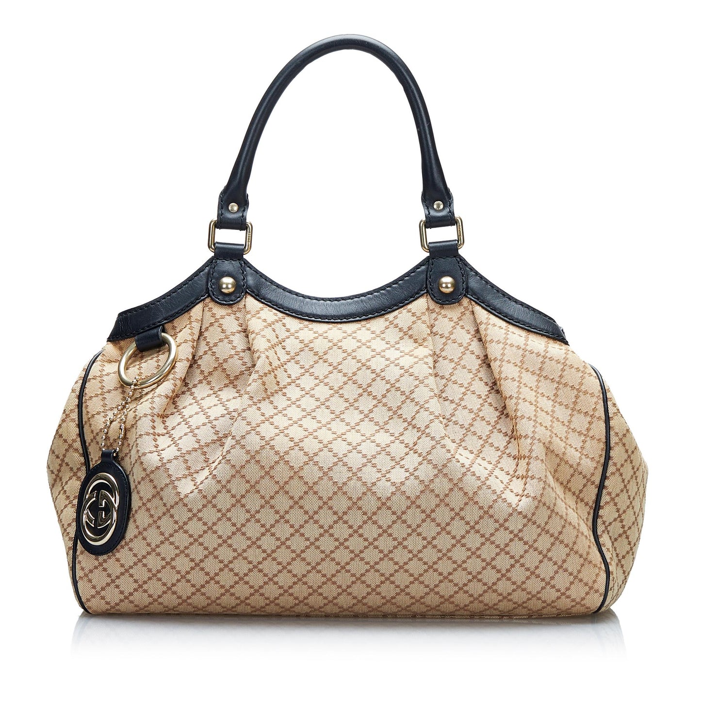 Gucci Diamante Sukey SHG-8vMtWS Canvas Brown Tote Bag