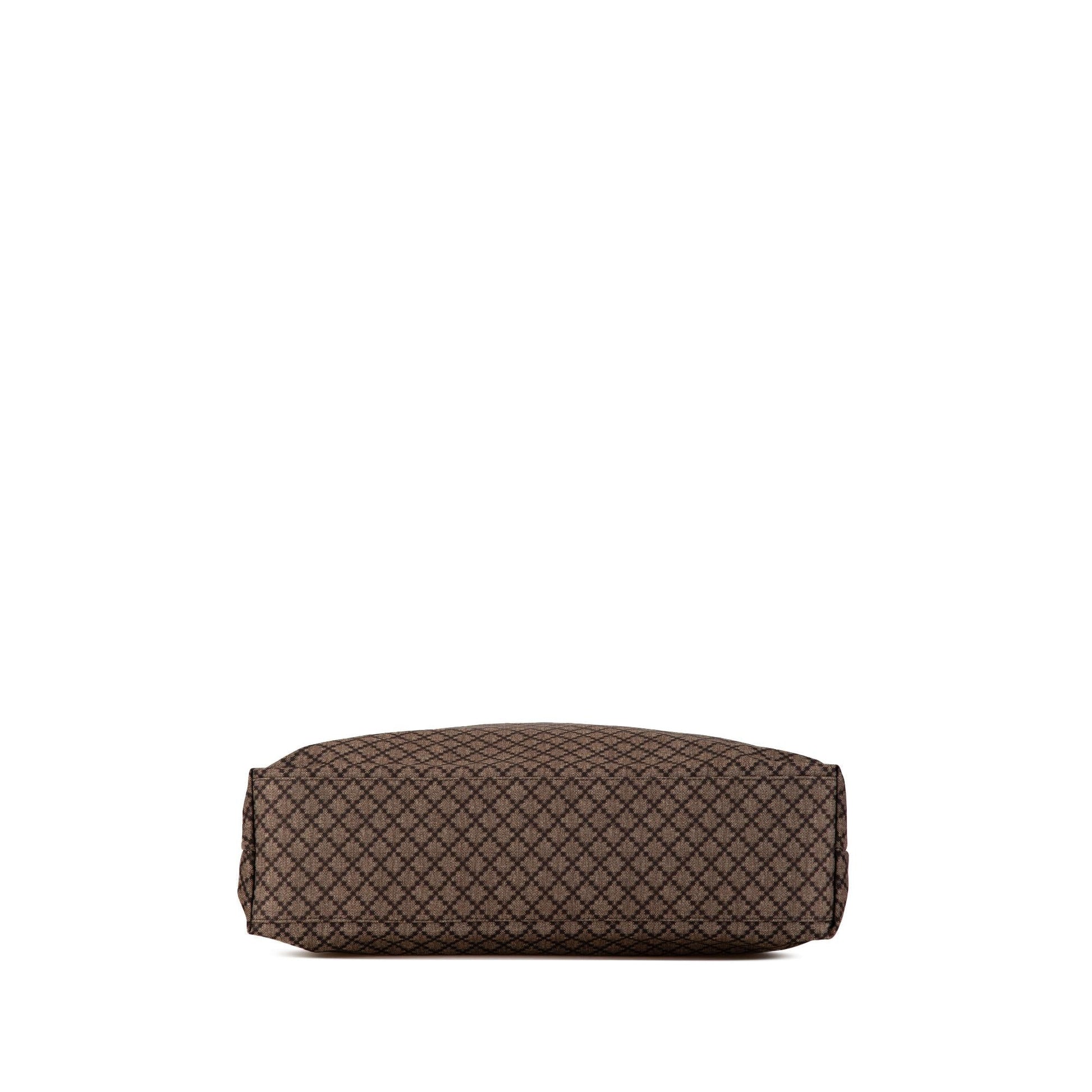 Gucci Diamante Web SHG-HrFLNN Nylon Brown Tote Bag