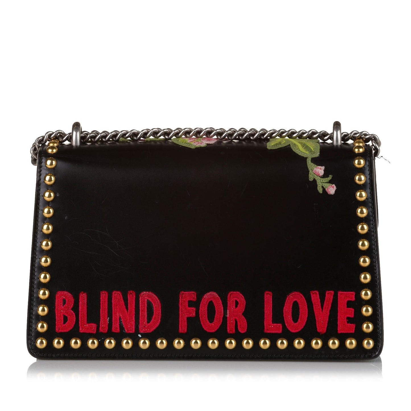 Gucci Dionysus Embroidered Studded SHG Calf Black Shoulder Bag