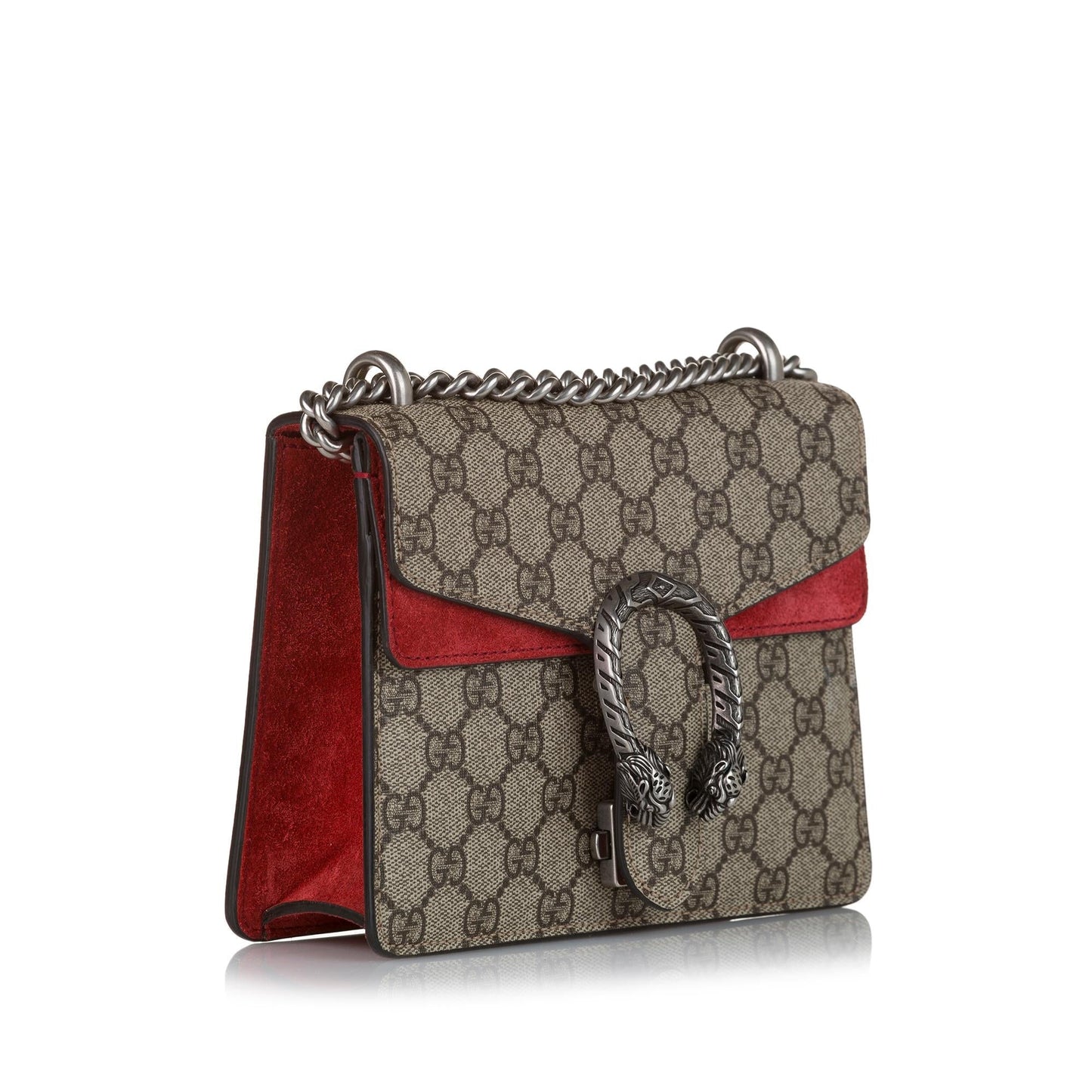 Gucci Dionysus GG Supreme SHG Canvas Brown Red Crossbody Bag