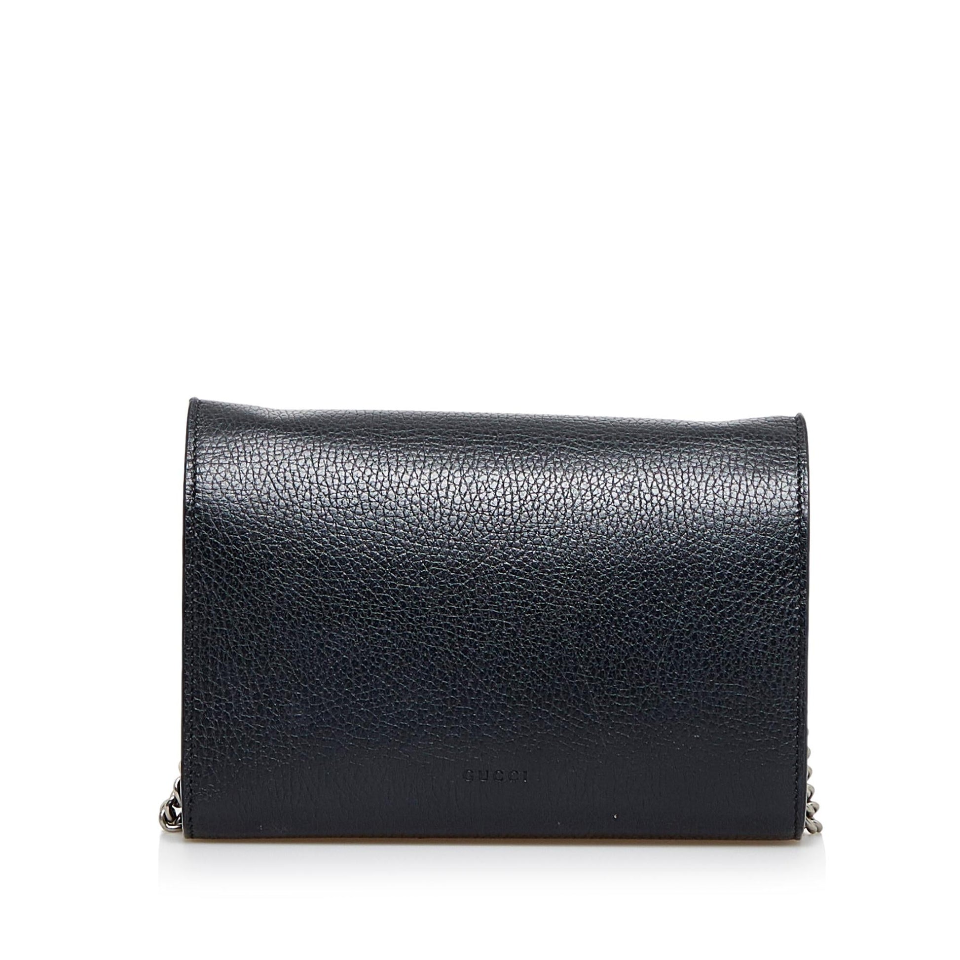 Gucci Dionysus Wallet on SHG-nU2RCM Calf Black Chain Crossbody Bag