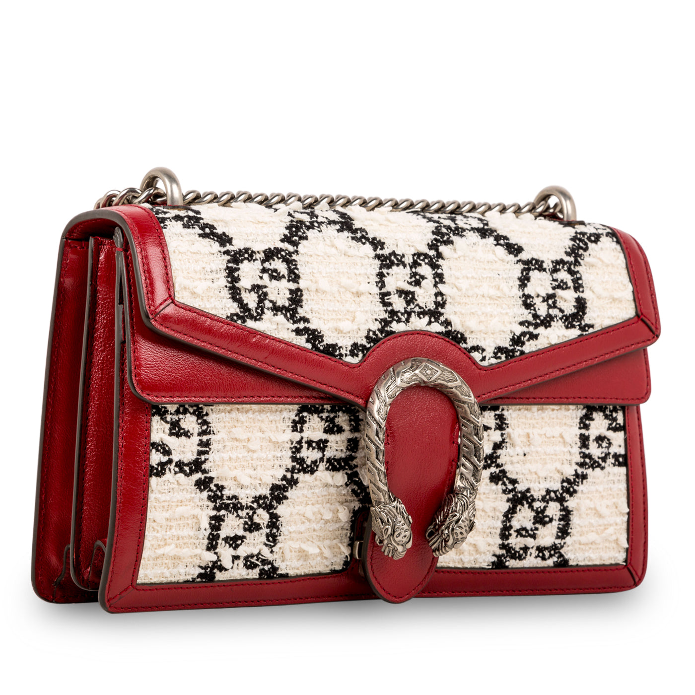 Gucci Tweed Dionysus Supreme Crossbody Bag Small