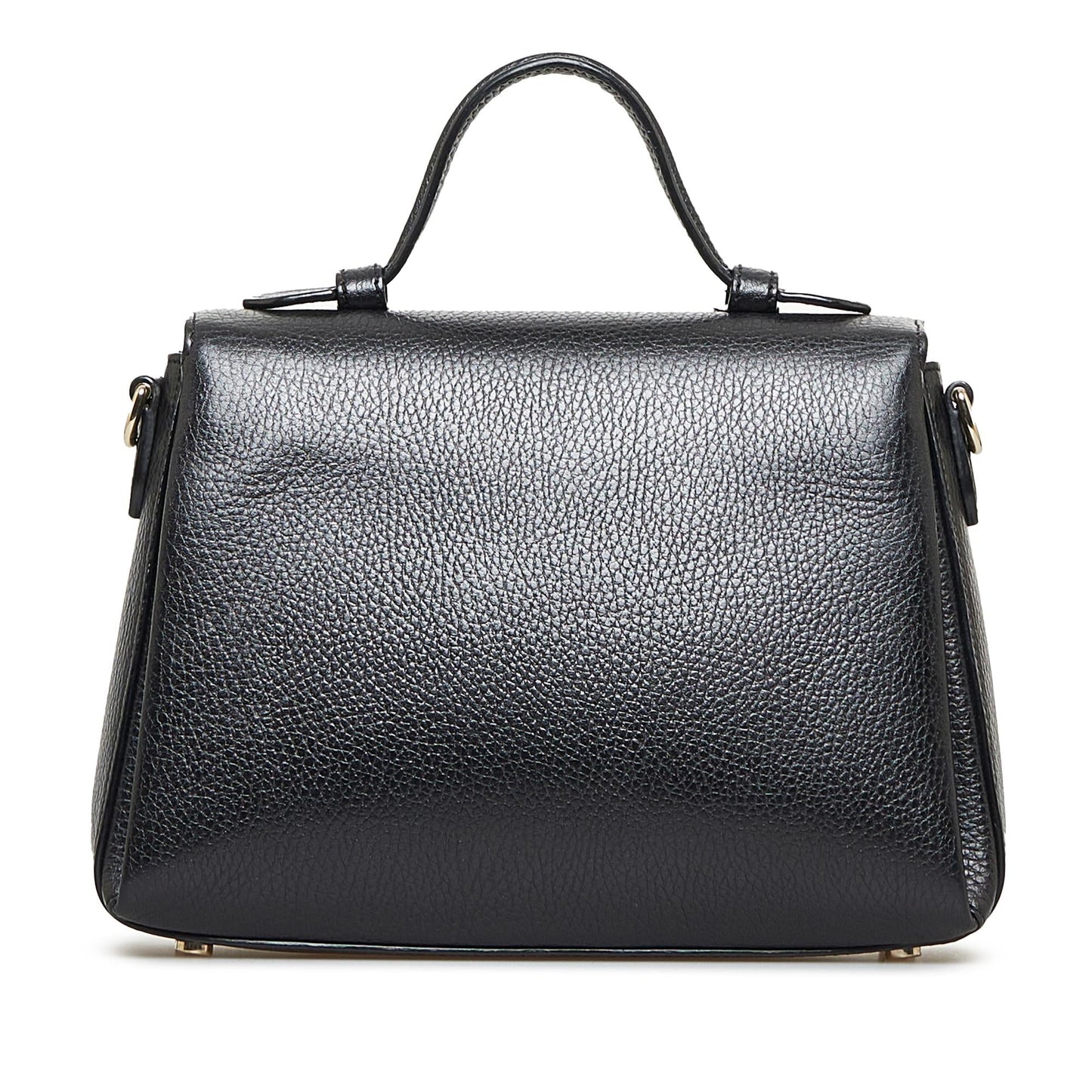 Gucci Dollar Interlocking G SHG-w5lLM6 Calf Black Satchel Bag