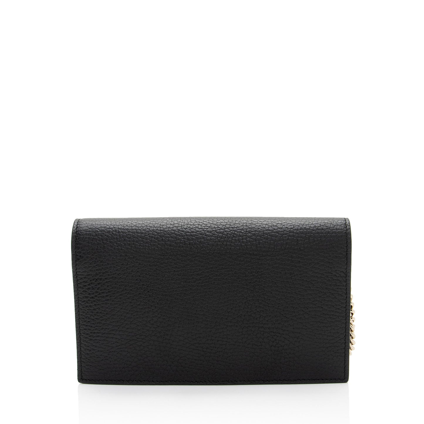 Gucci Marmont Wallet on Calfskin Black Chain Crossbody Bag