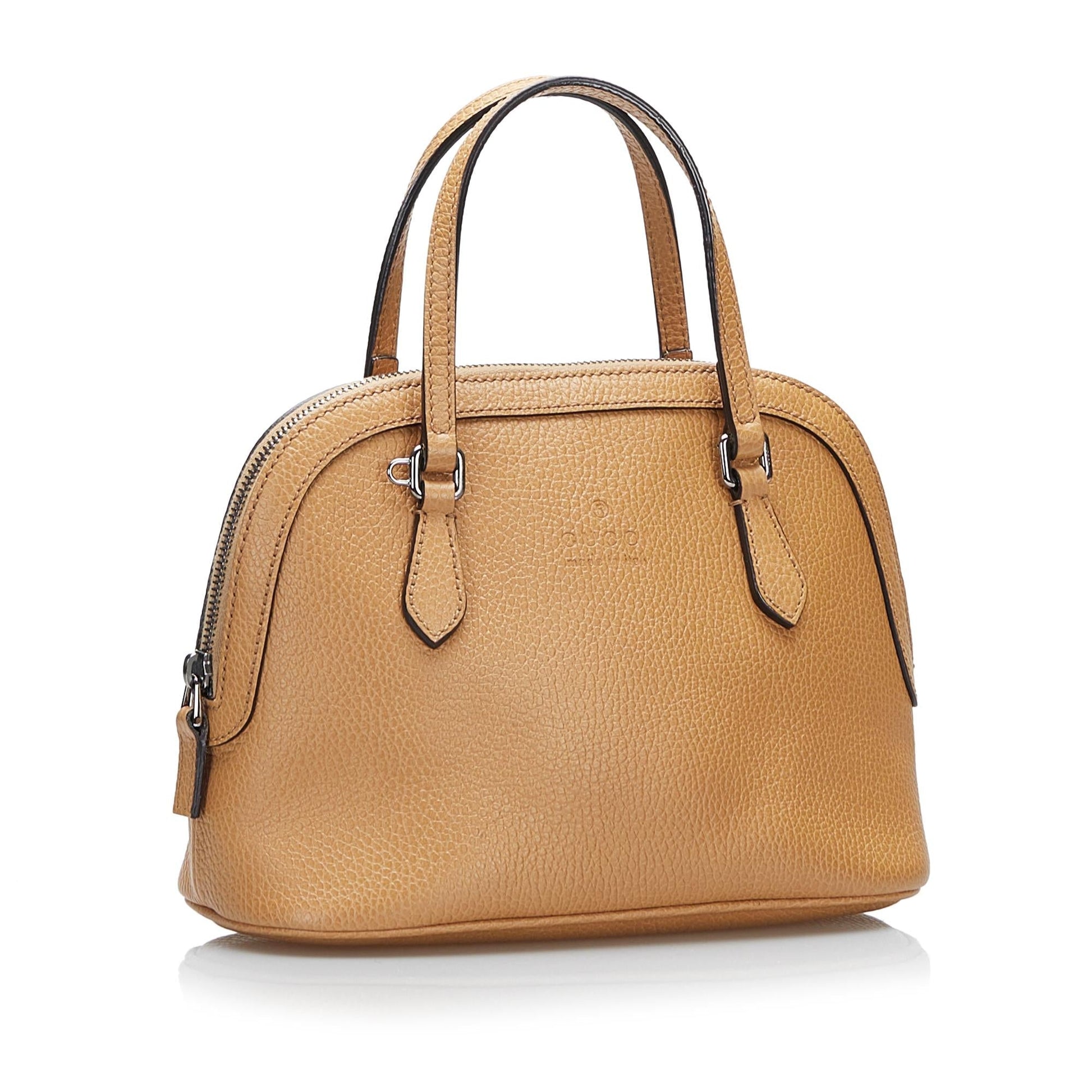 Gucci Dome SHG-HIDZqr Calf Brown Satchel Bag
