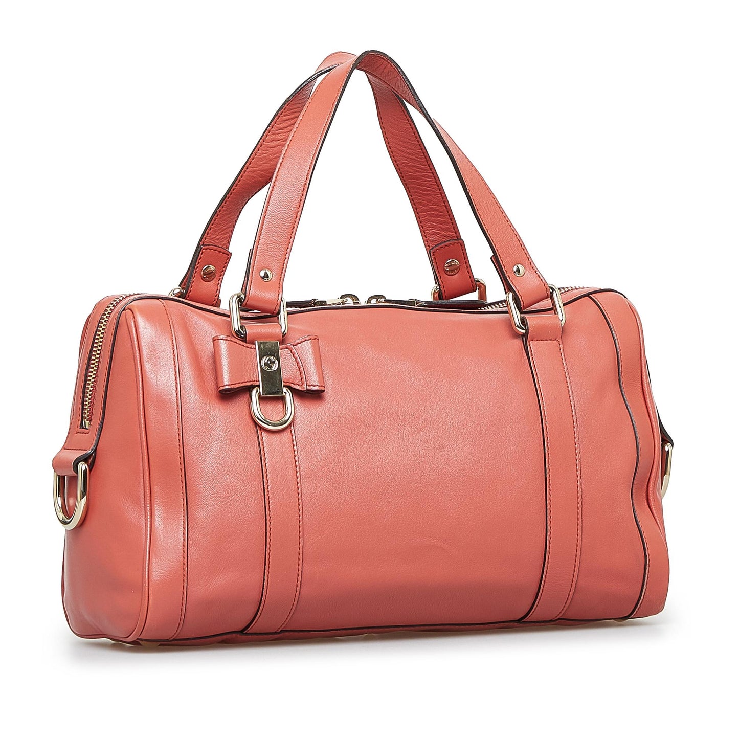 Gucci Duchessa Boston SHG-5sBBzj Calf Red Satchel Bag