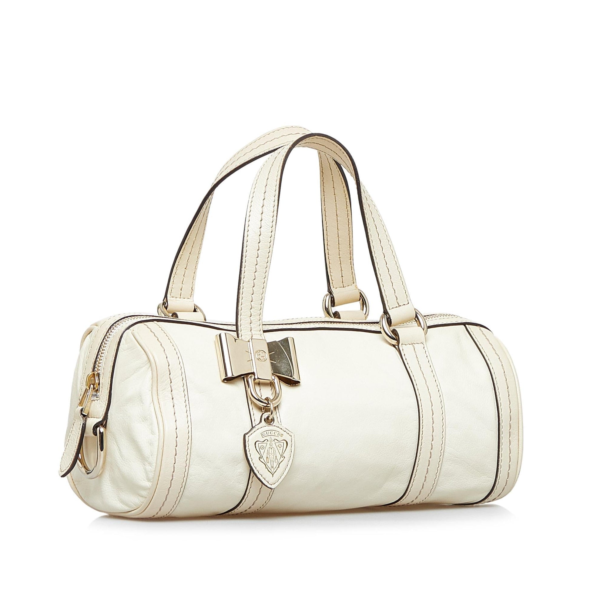 Gucci Duchessa SHG-AxMv8c Calf White Satchel Bag