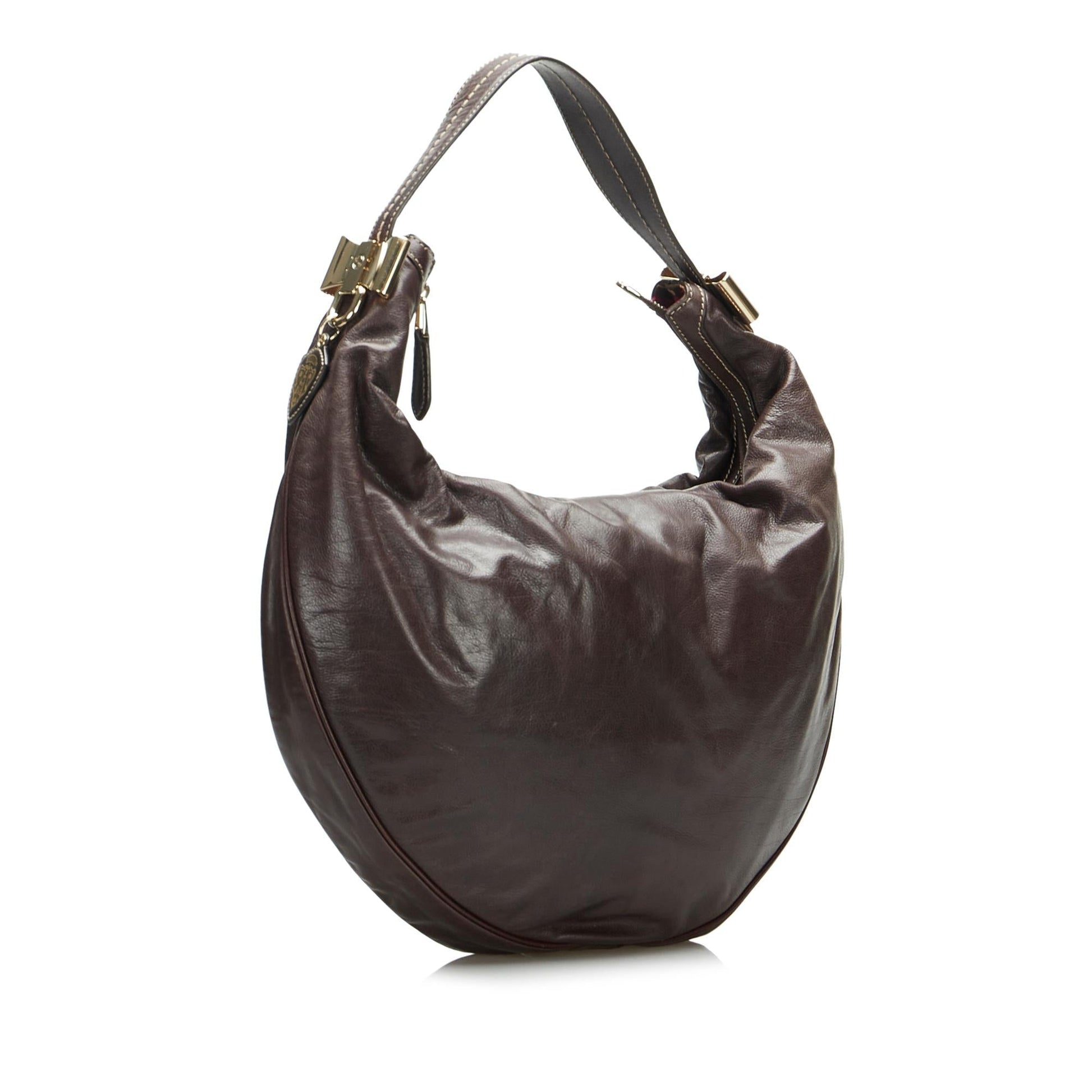 Gucci Duchessa SHG-vwybfo Leather Brown Satchel Bag