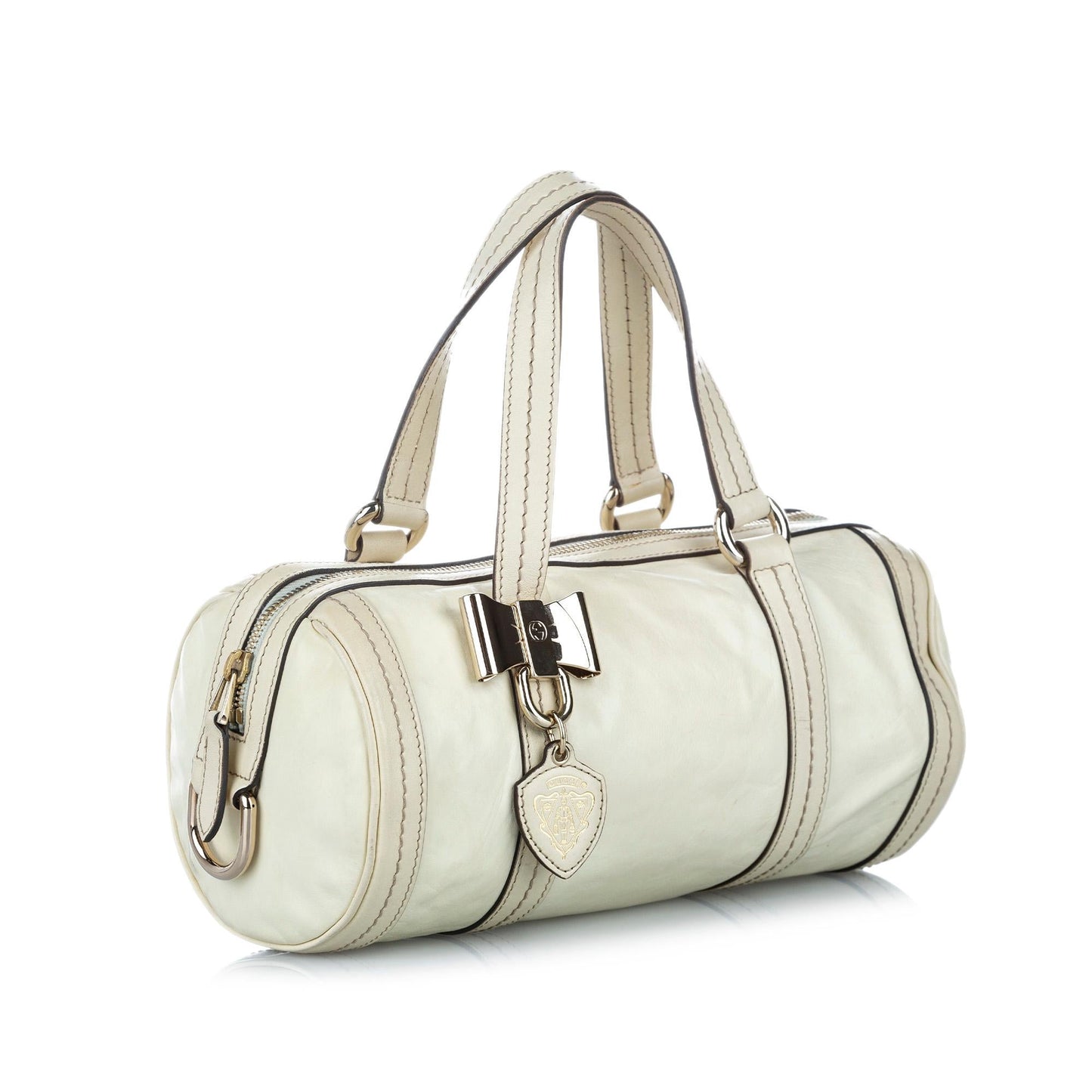 Gucci Duchessa SHG Leather Calf White Satchel Bag Handbag Shg