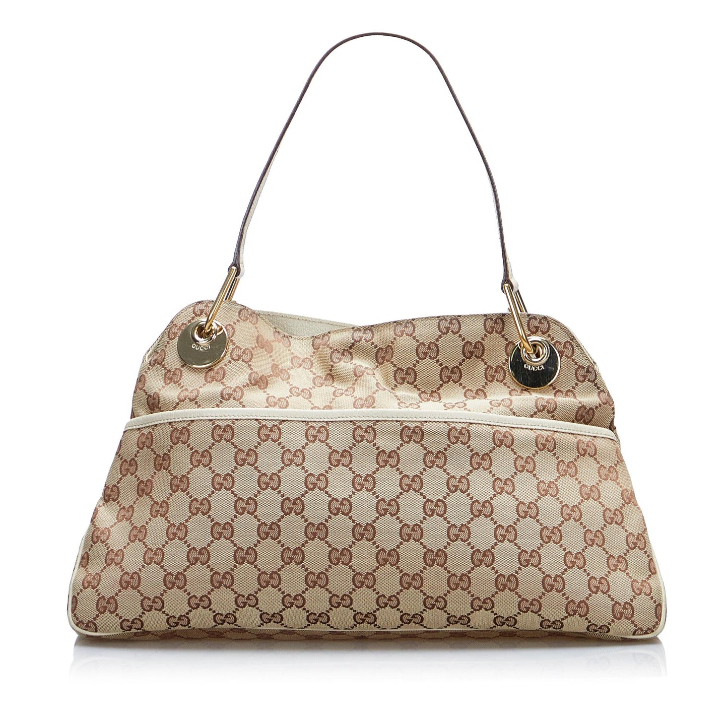 Gucci Eclipse GG SHG-BXqPyQ Canvas Brown Shoulder Bag