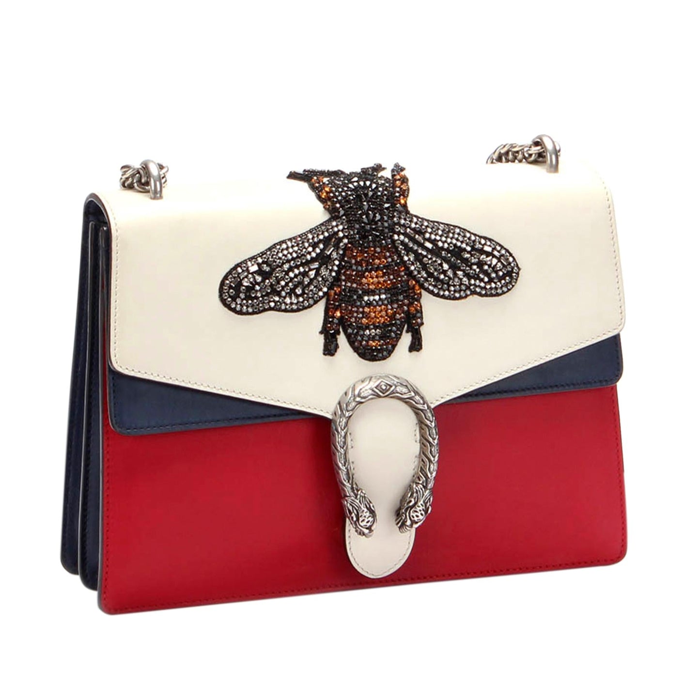 Gucci Embellished Dionysus SHG-HBT7ke Calf White Shoulder Bag