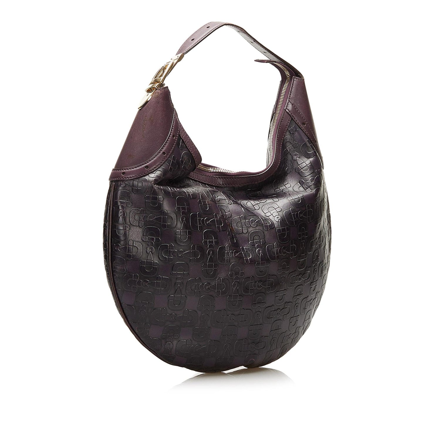 Gucci Embossed Horsebit Glam SHG Calf Shoulder Bag
