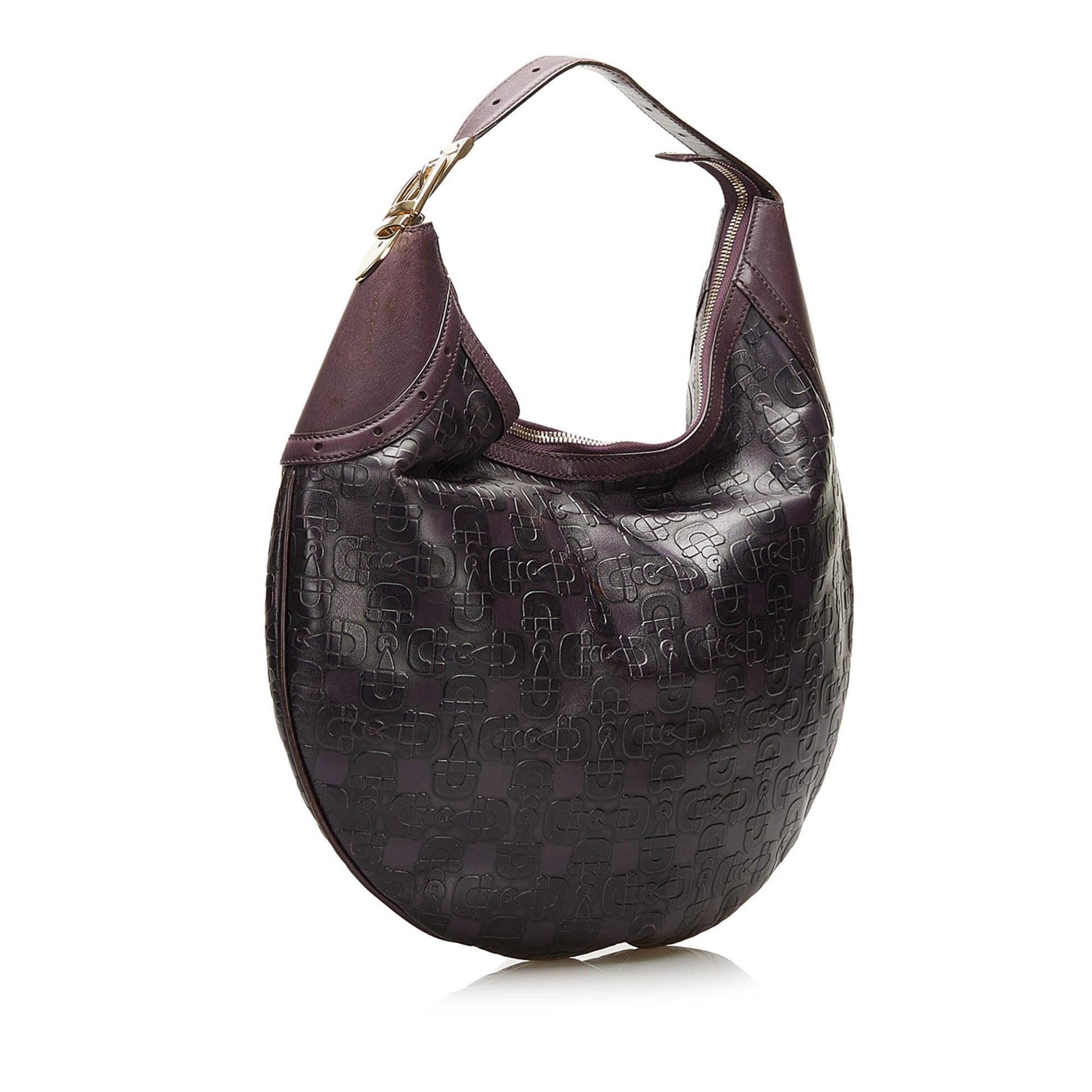 Gucci Embossed Horsebit Glam SHG Calf Shoulder Bag