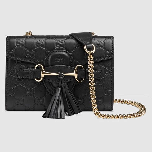 Gucci EMILY Leather Shoulder Bag