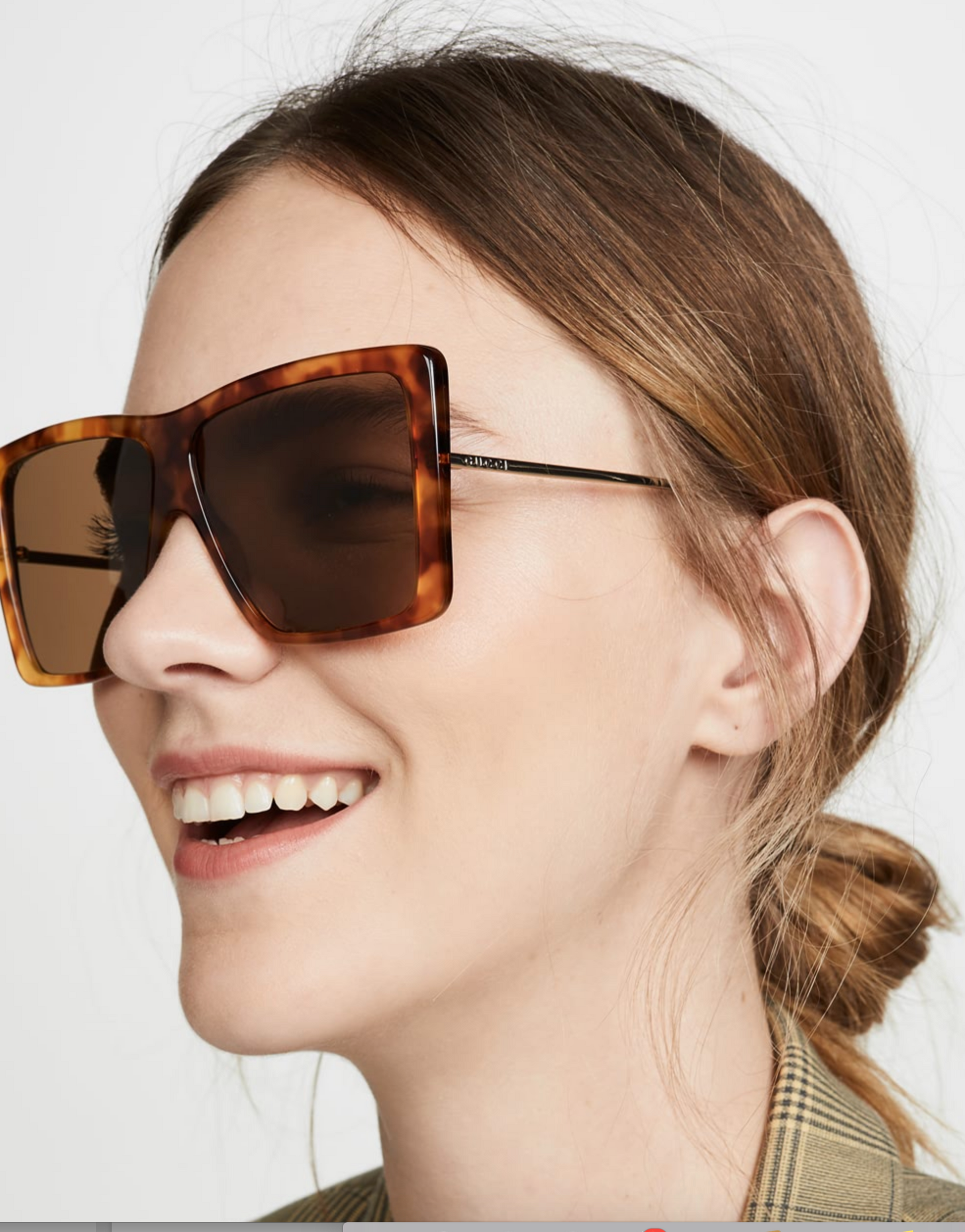 Gucci Evolution Oversized Square Aviators Sunglasses