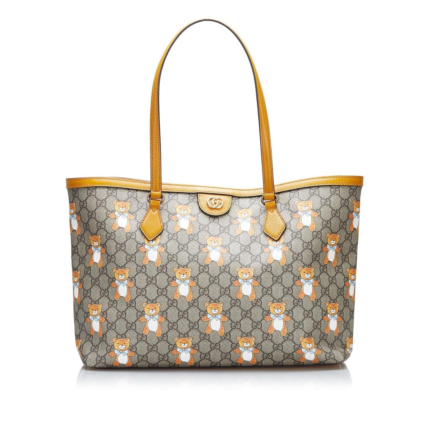 Gucci Exo Kai Teddy Bear GG Canvas Brown Tote Bag