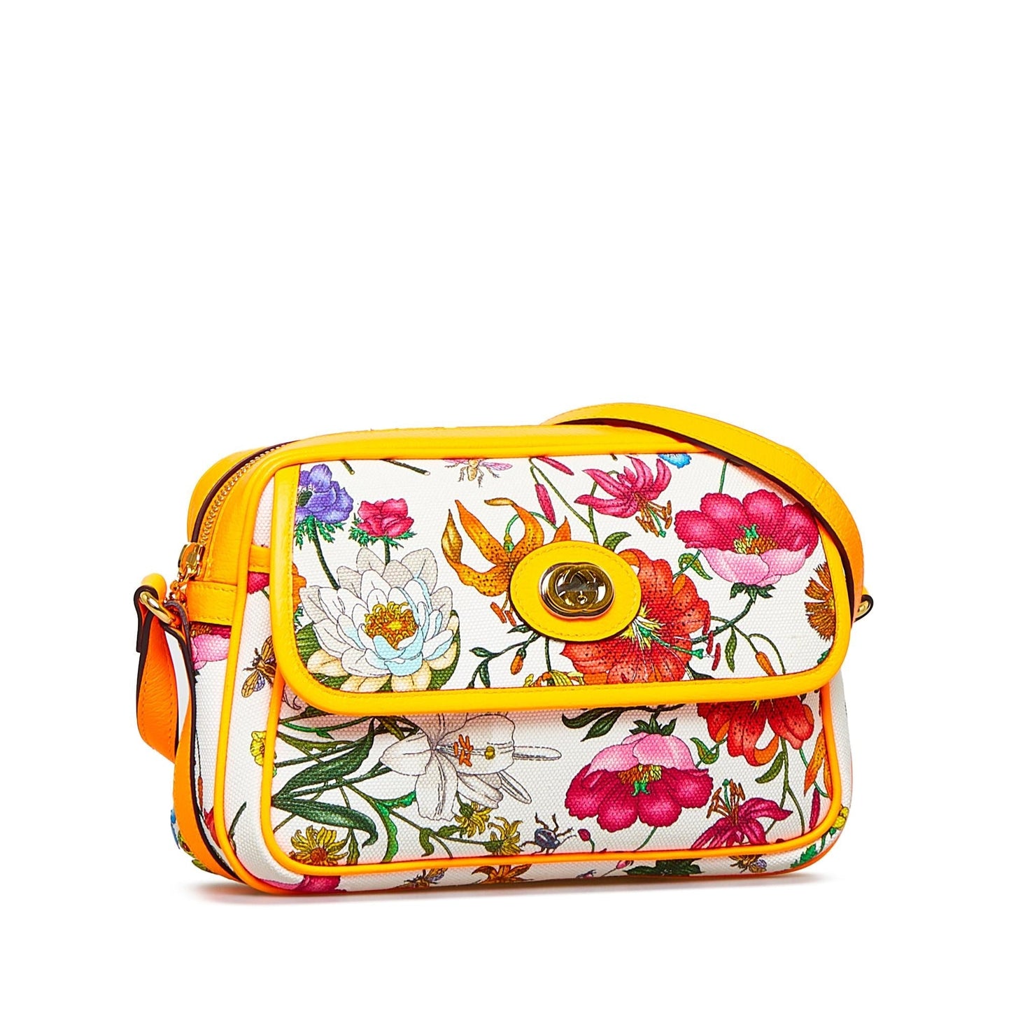 Gucci Flora SHG-ANTMCd Canvas Crossbody Bag
