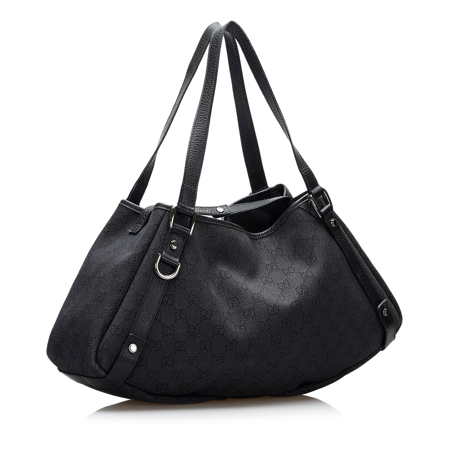Gucci G Pelham SHG-xAfaJw Canvas Calf Black Shoulder Bag