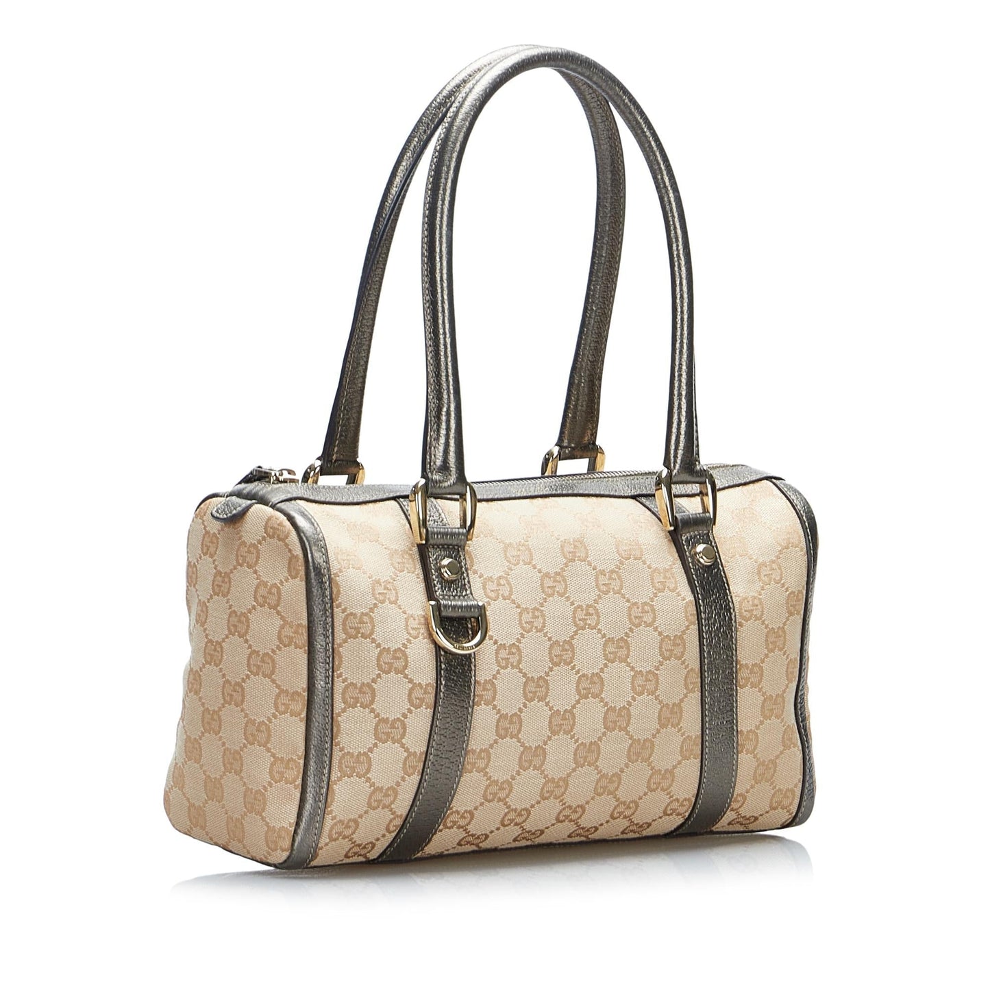 Gucci GG Abbey Boston SHG-LIpYh5 Canvas Brown Satchel Bag