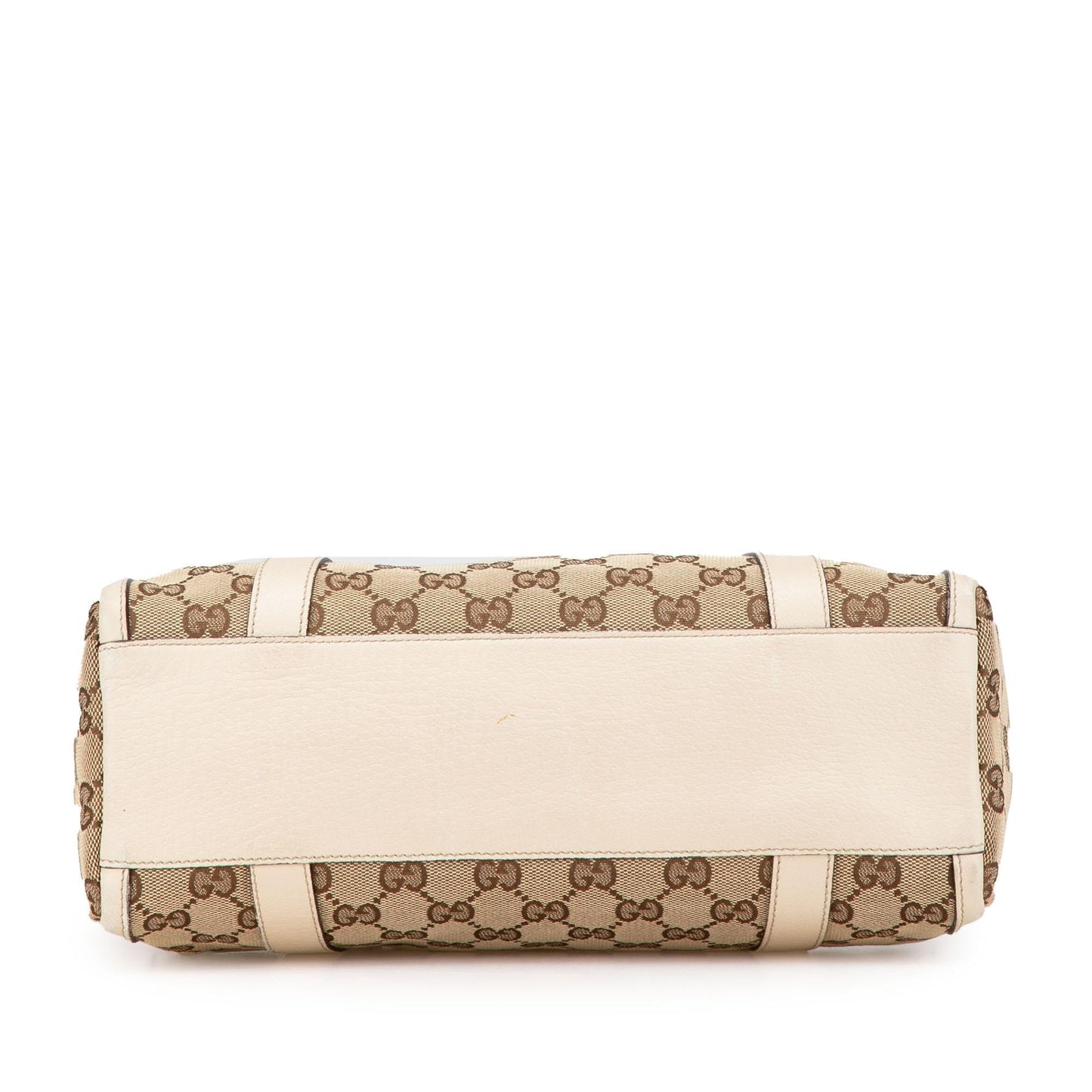 Gucci GG Abbey Boston SHG-ciUJOT Canvas Calf Brown Satchel Bag