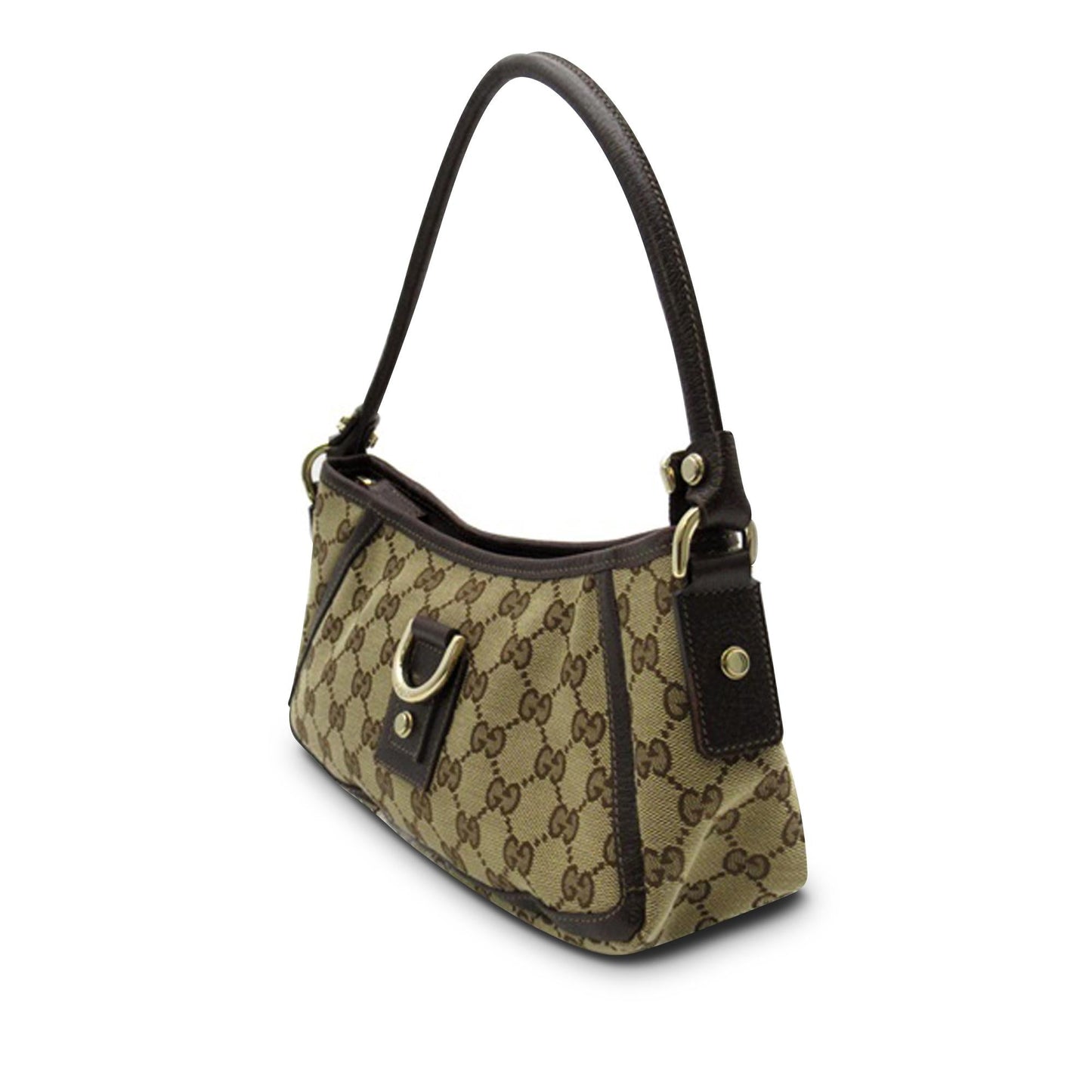 Gucci Abbey Ring Shoulder Bag Shg Canvas Jewelry
