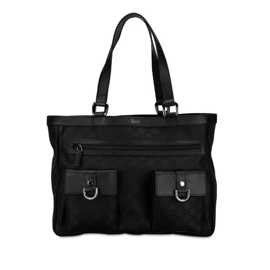 Gucci Abbey Ring Tote Shg Gioqnl Canvas Jewelry