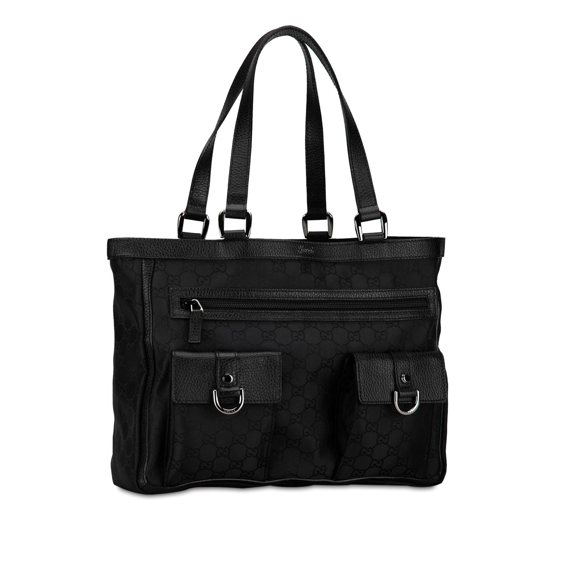 Gucci Abbey Ring Tote Shg Gioqnl Canvas Jewelry