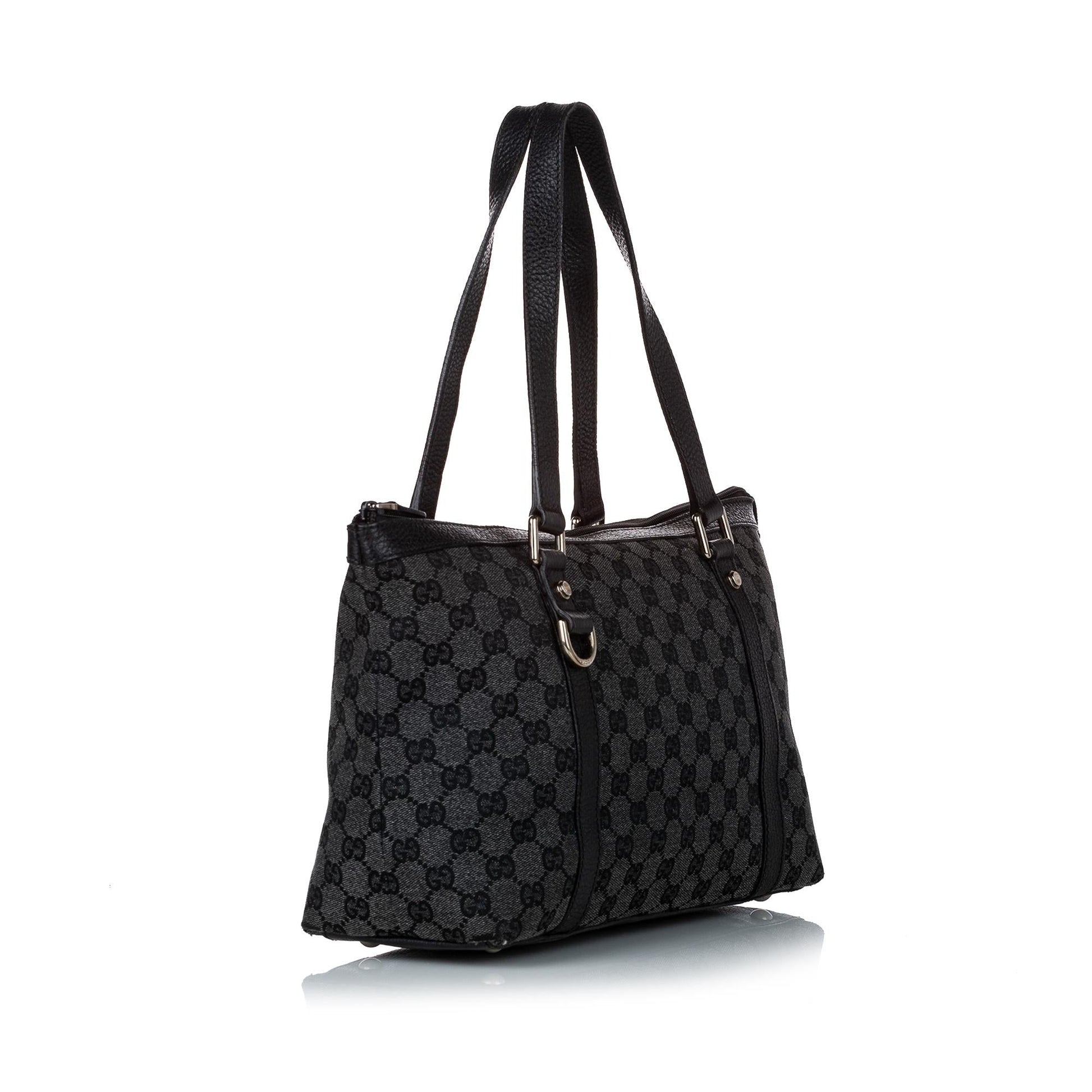 Gucci GG Abbey SHG Canvas Calf Black Shoulder Bag