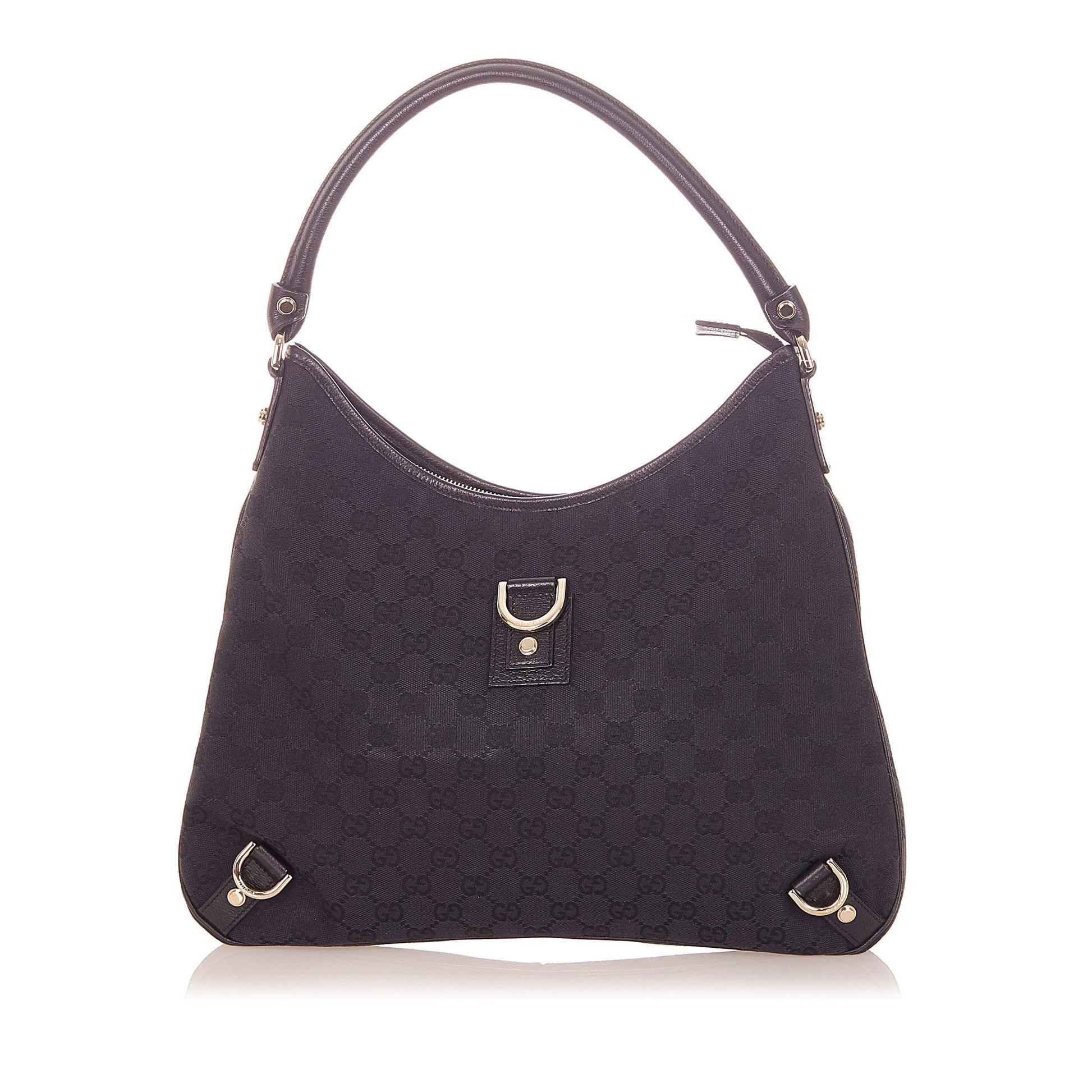 Gucci GG Abbey SHG Canvas Black Shoulder Bag 4
