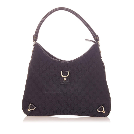 Gucci GG Abbey SHG Canvas Black Shoulder Bag 4