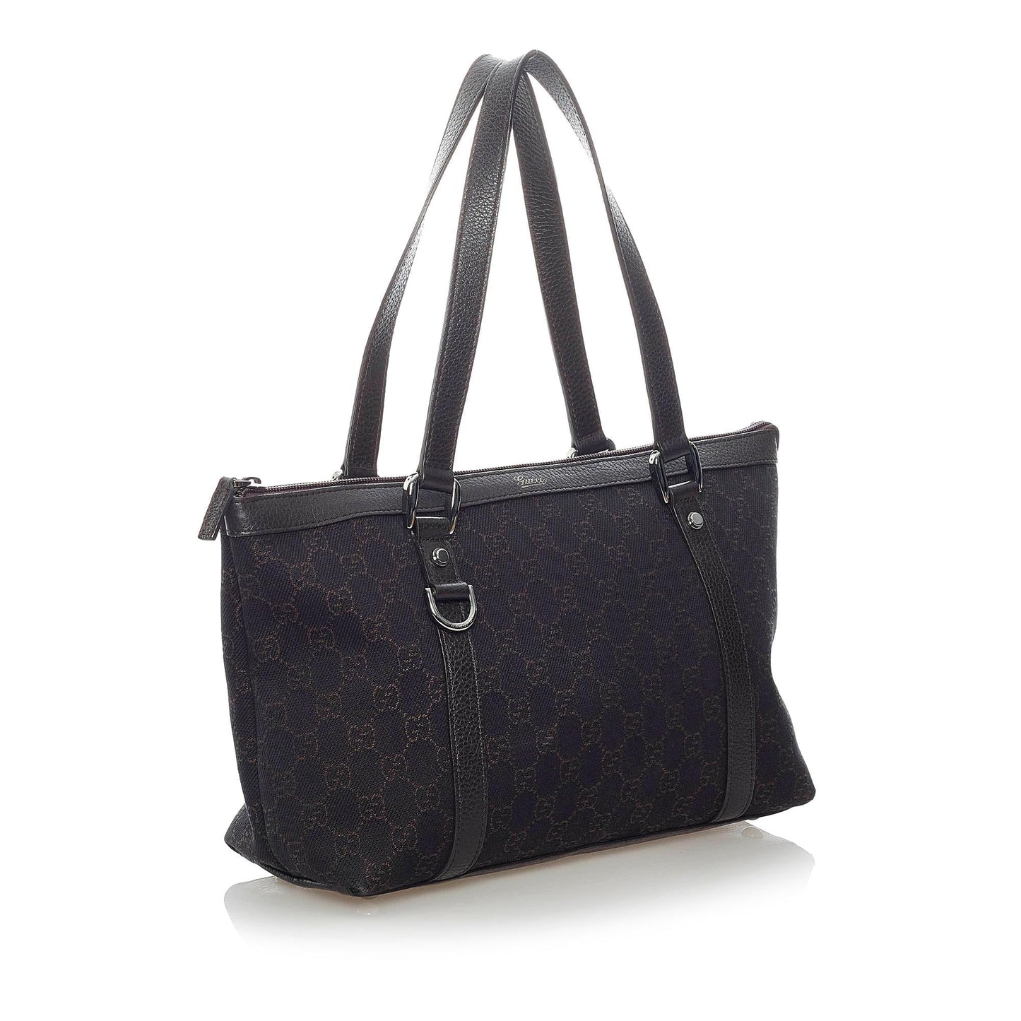 Gucci GG Abbey SHG Canvas Calf Brown Shoulder Bag Bag Shg