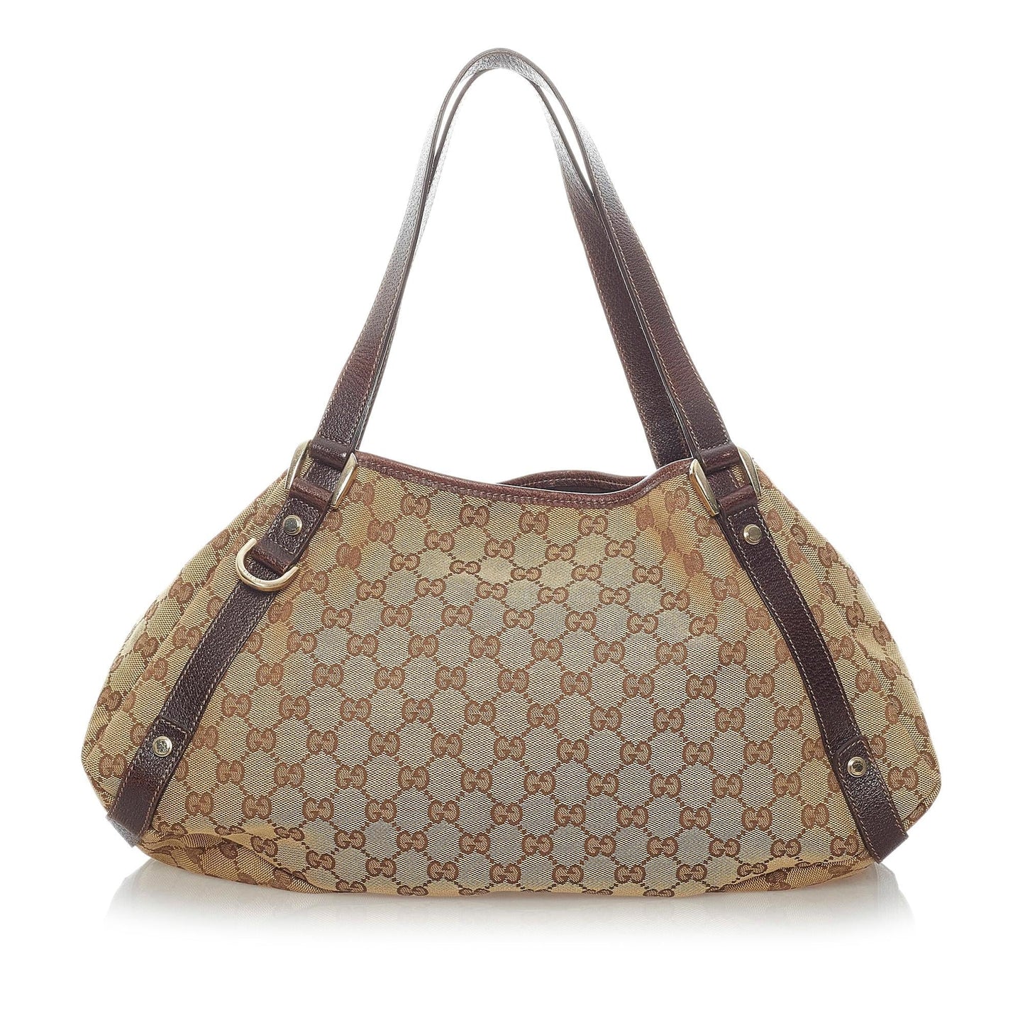 Gucci GG Abbey SHG Canvas Calf Brown Shoulder Bag