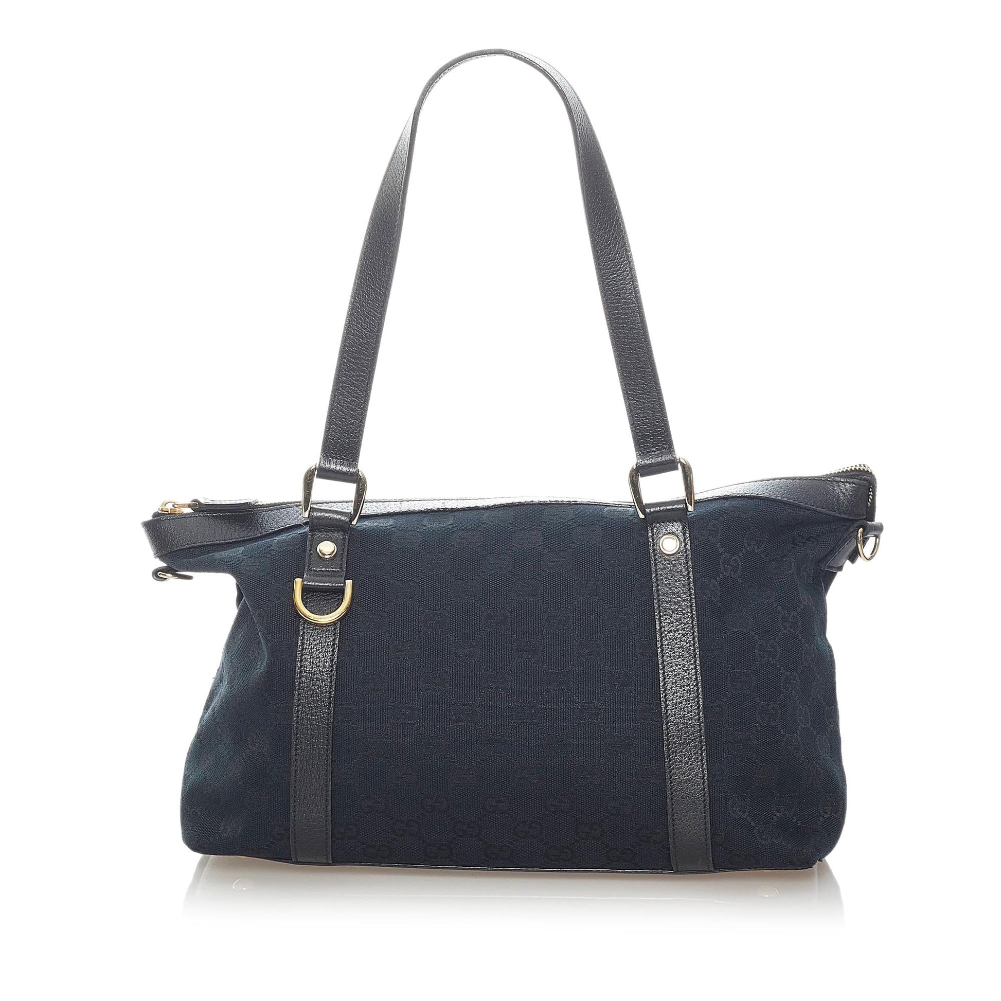 Gucci GG Abbey SHG Canvas Black Shoulder Bag