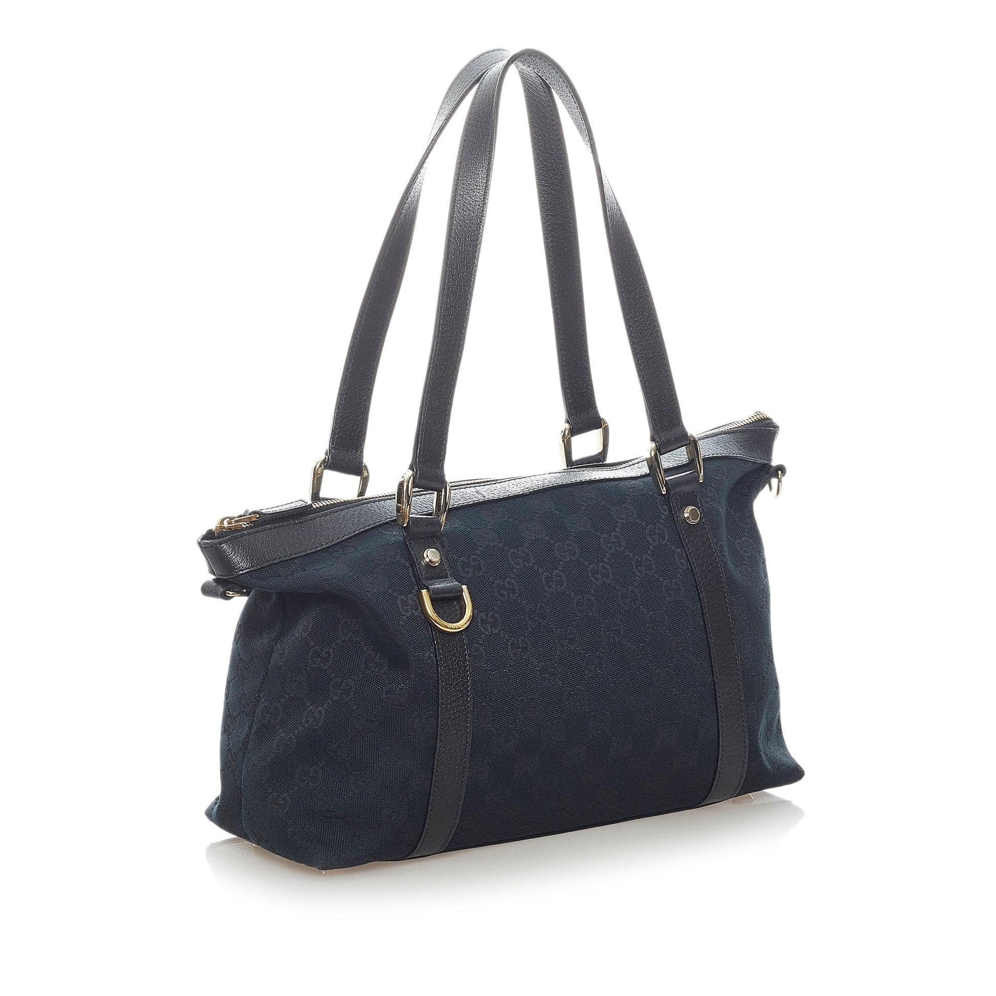 Gucci GG Abbey SHG Canvas Black Shoulder Bag