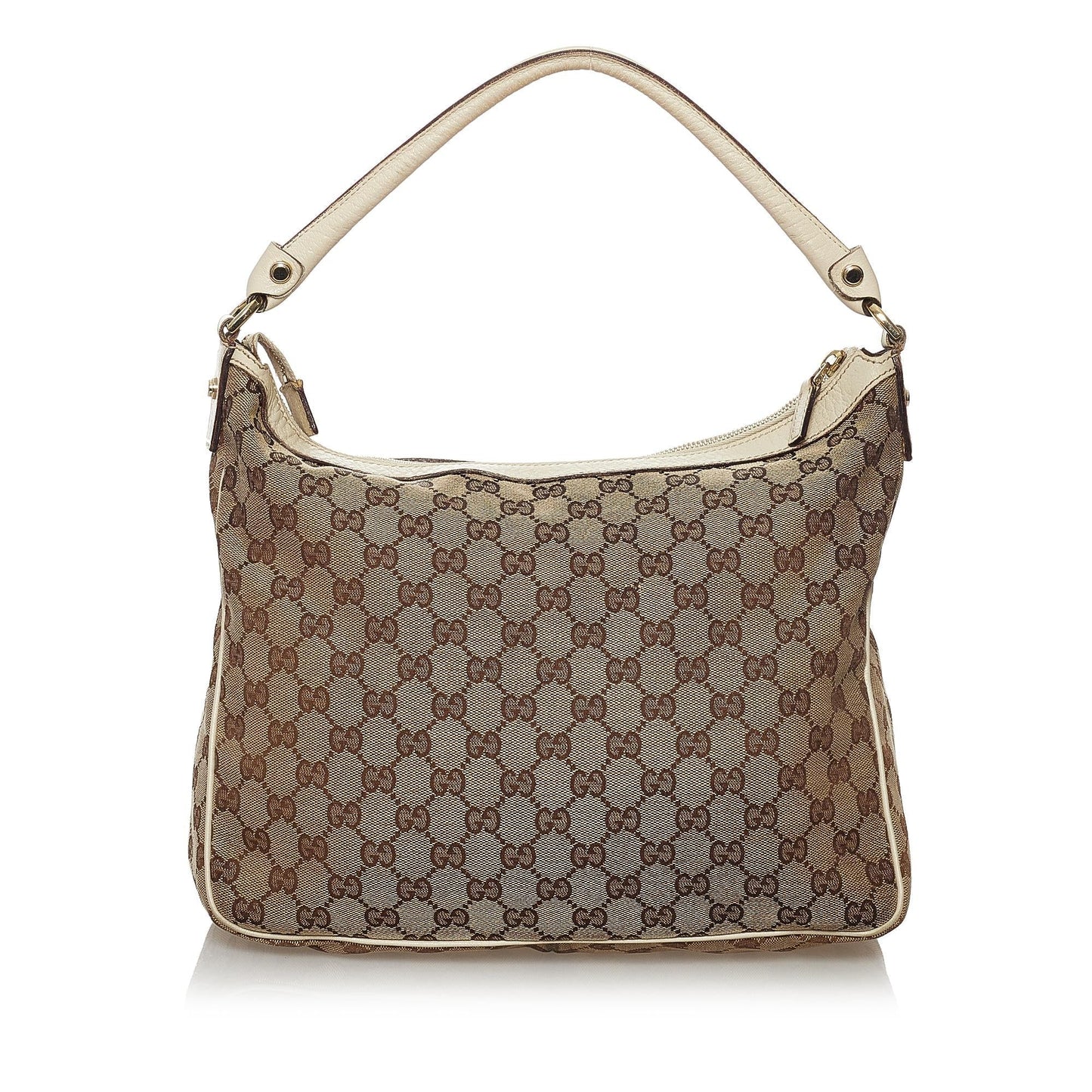 Gucci GG Abbey SHG Canvas White Brown Shoulder Bag Bag Shg