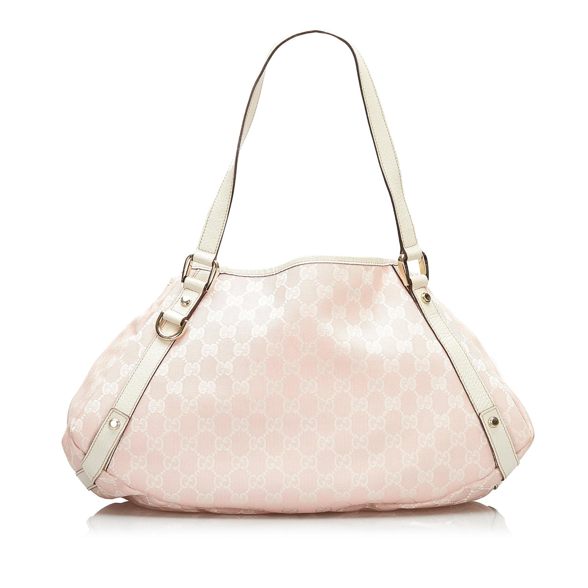 Gucci GG Abbey SHG Canvas Pink Shoulder Bag
