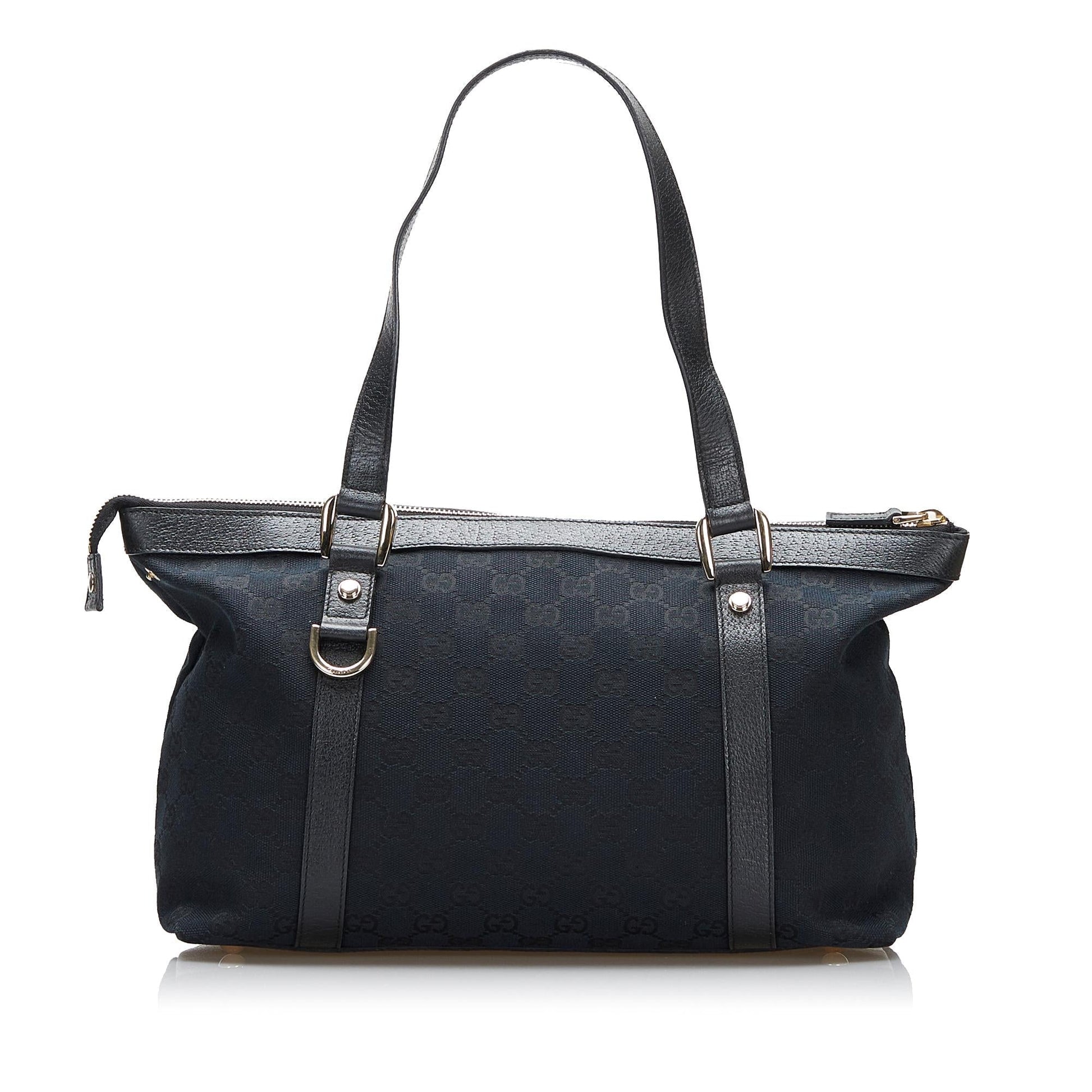 Gucci GG Abbey SHG-fK7hlv Canvas Calf Black Shoulder Bag