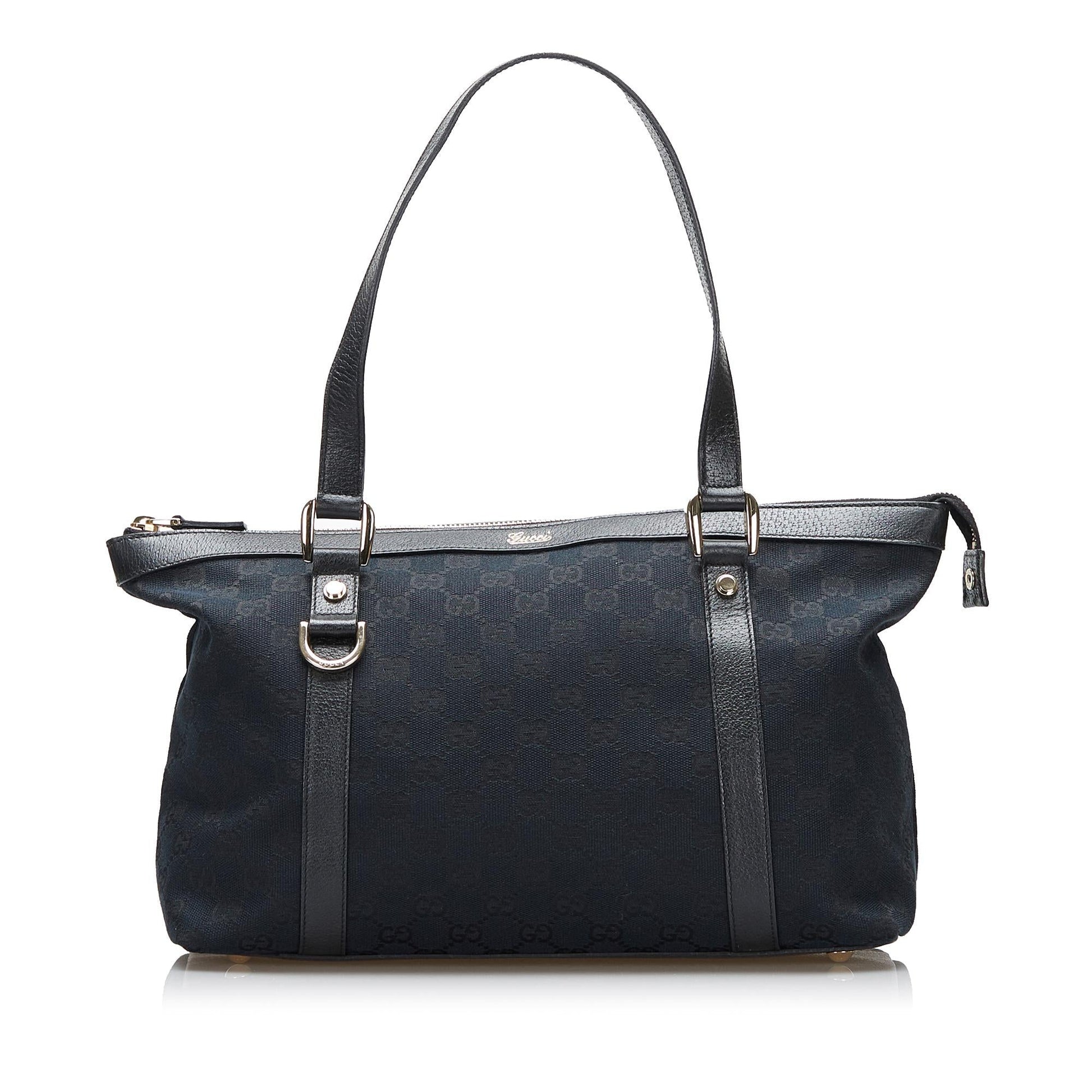 Gucci GG Abbey SHG-fK7hlv Canvas Calf Black Shoulder Bag