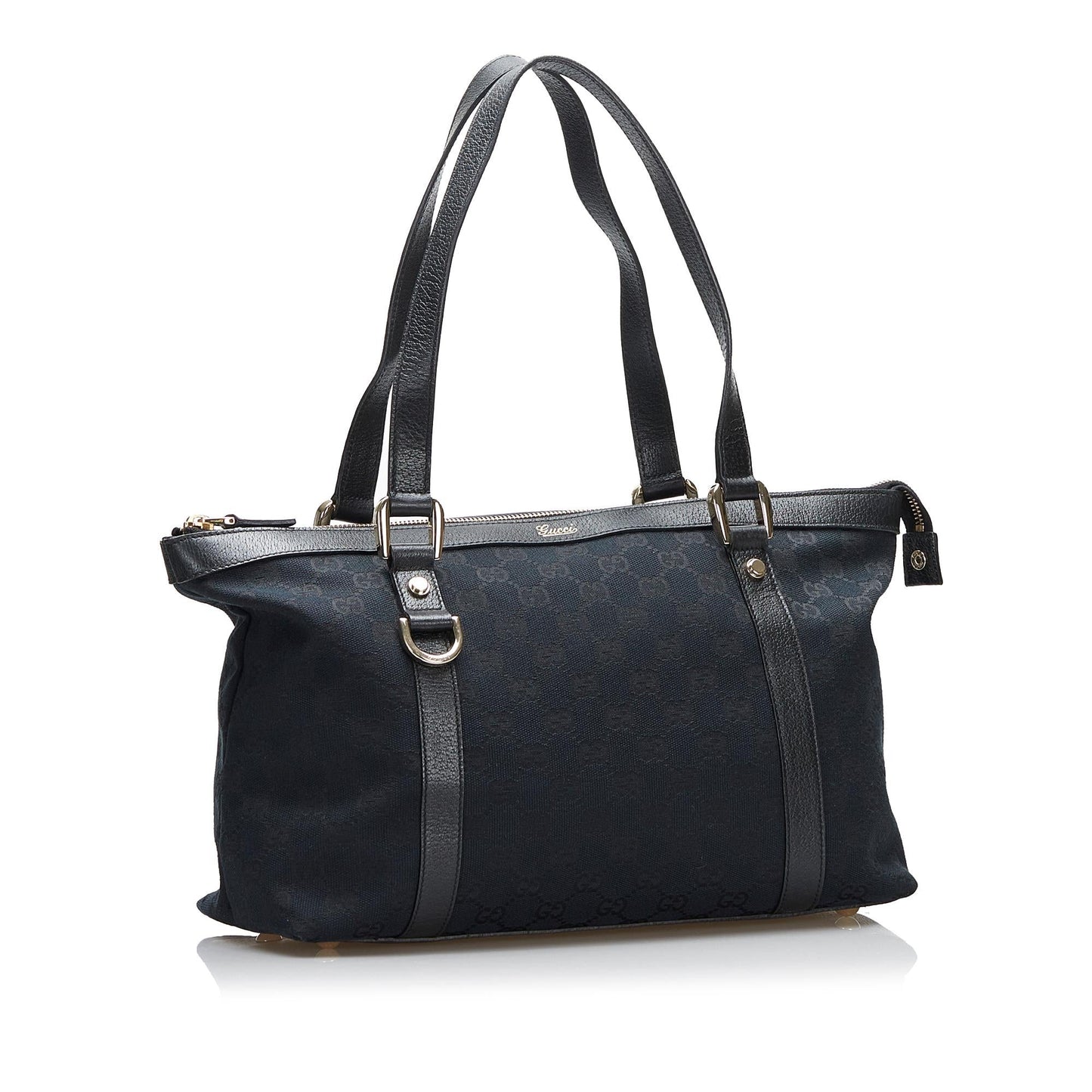 Gucci GG Abbey SHG-fK7hlv Canvas Calf Black Shoulder Bag
