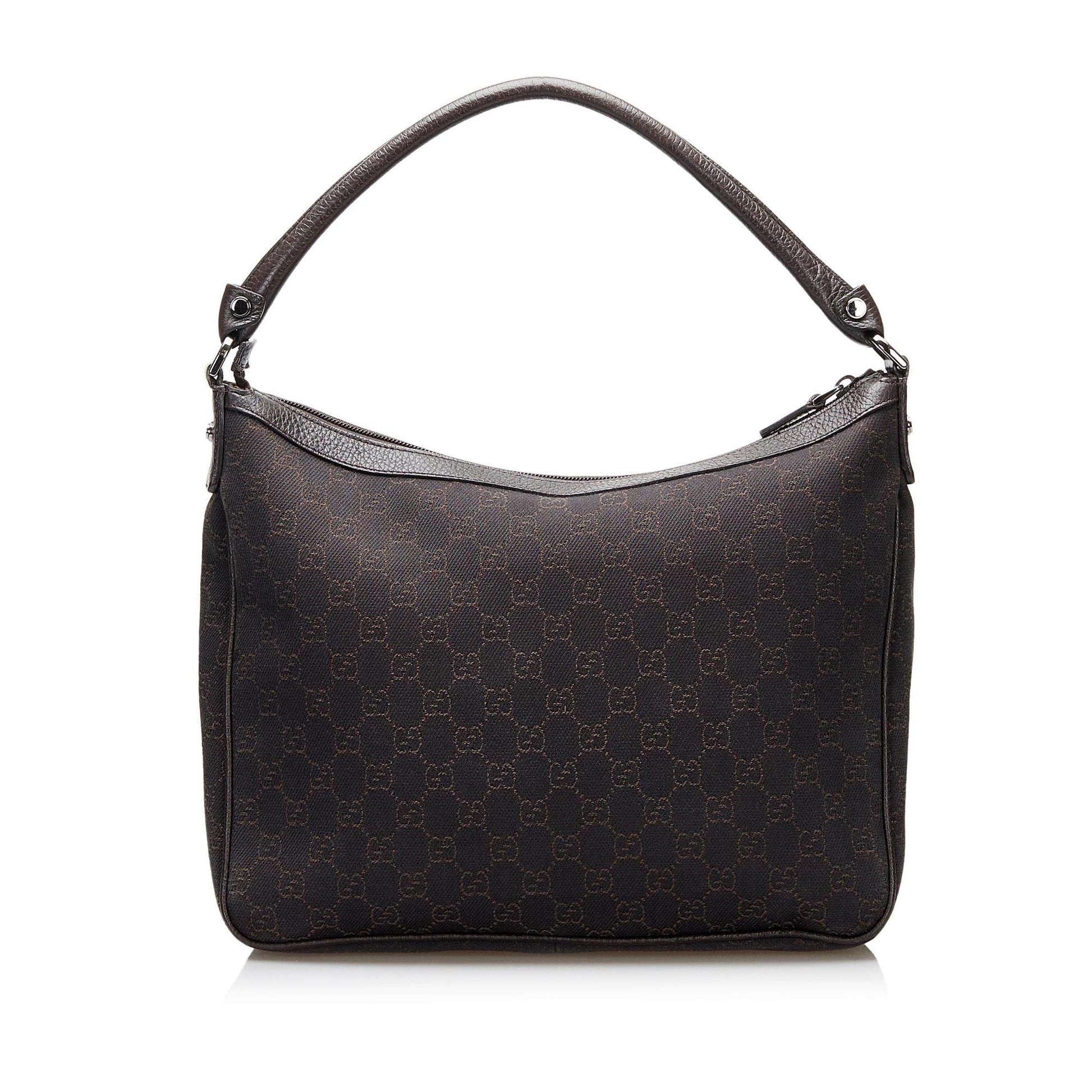 Gucci GG Abbey SHG-KQKkLI Canvas Calf Brown Shoulder Bag