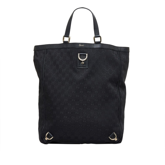 Gucci GG Abbey SHG-oXILVL Canvas Black Tote Bag