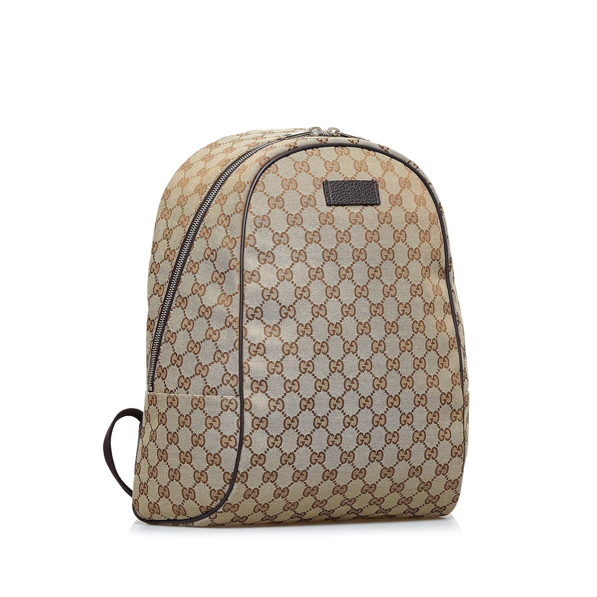Gucci GG Backpack SHG-B5GsuA Canvas Brown