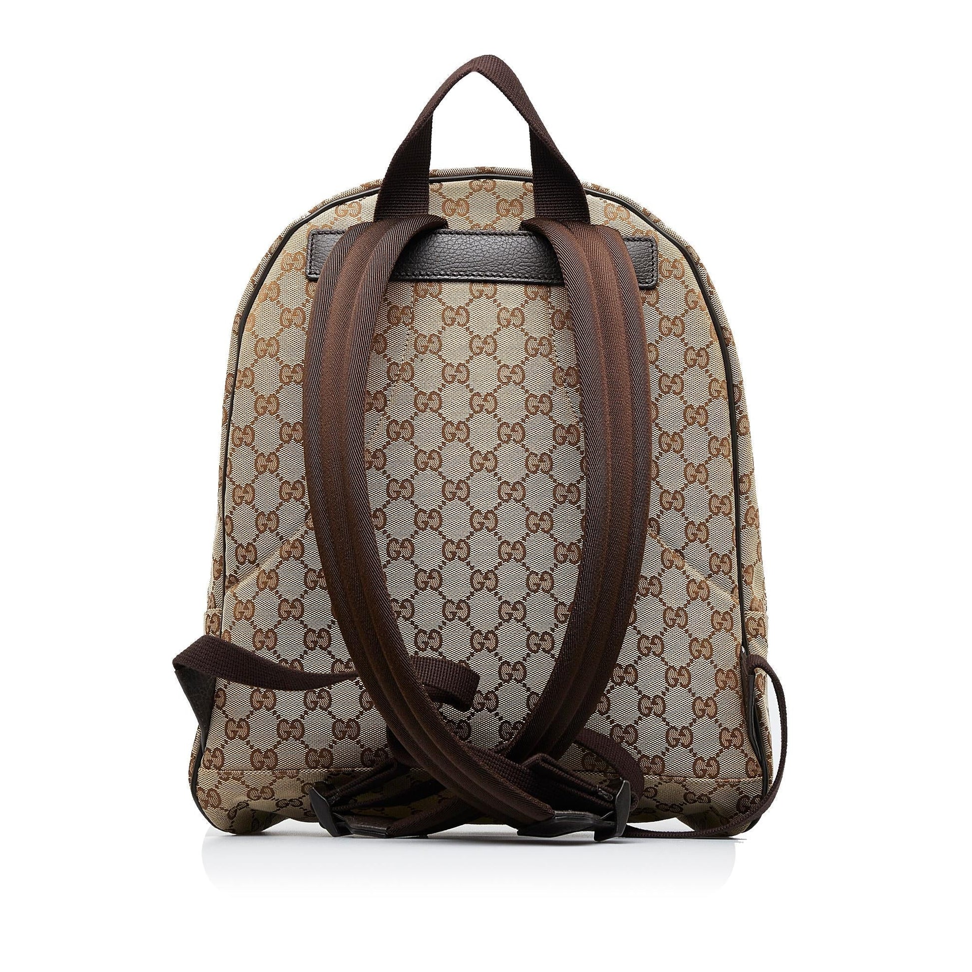 Gucci GG Backpack SHG-9dRBbO Canvas Brown