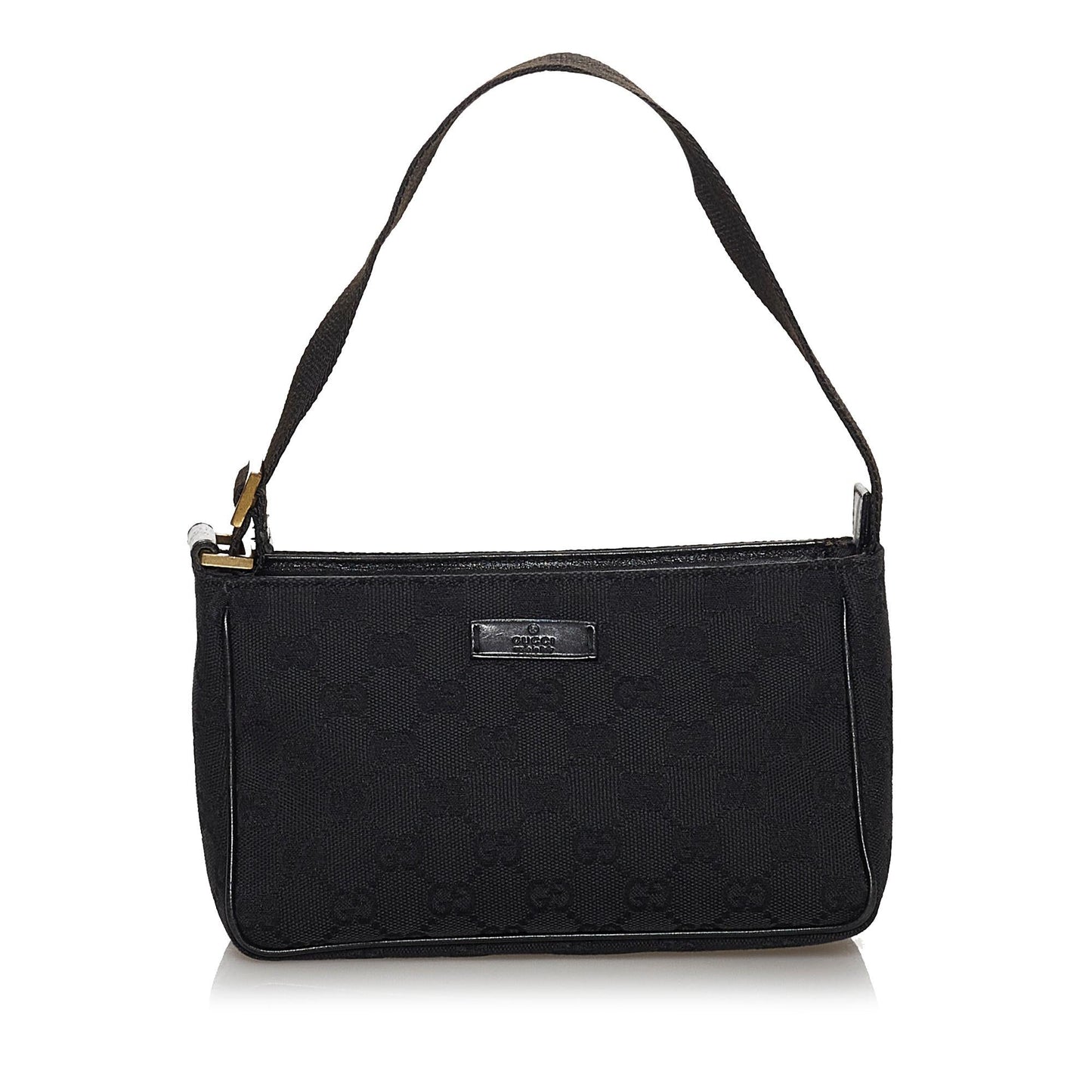 Gucci GG Baguette SHG Canvas Brown Handbag 4