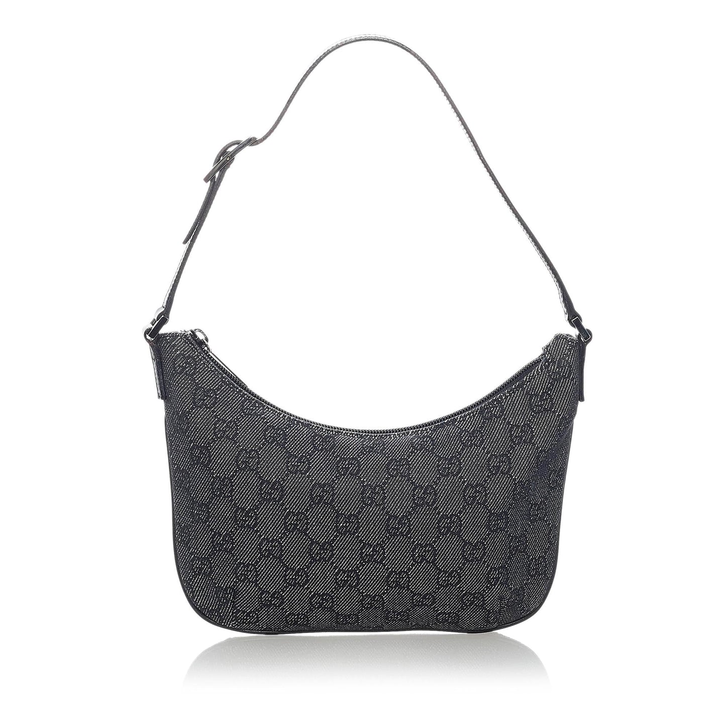 Gucci GG Baguette SHG Canvas Black Handbag 4